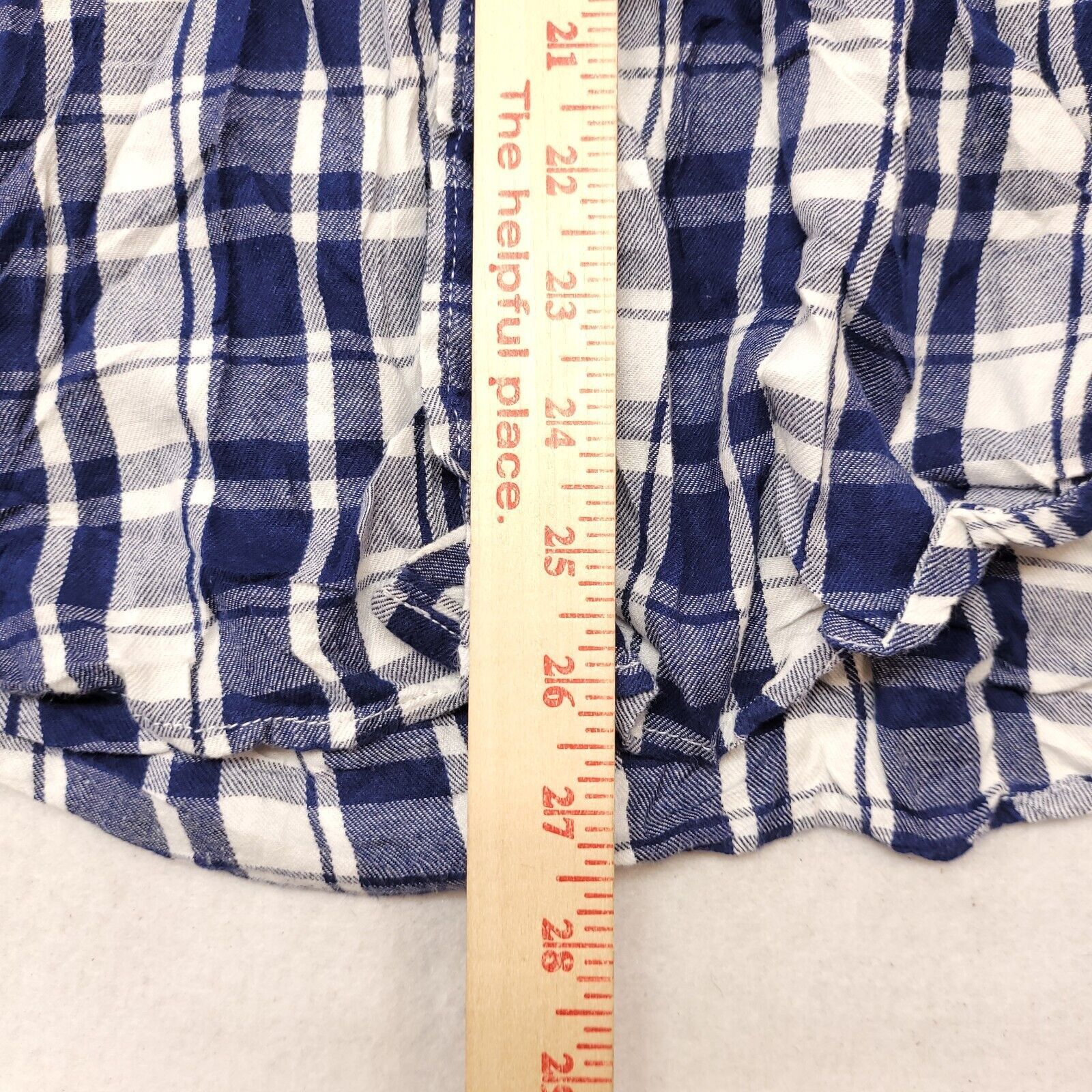 14th & Union 14th & Union Madras Flannel Shirt Mens Size Medium M Blue Size US M / EU 48-50 / 2 - 8 Thumbnail