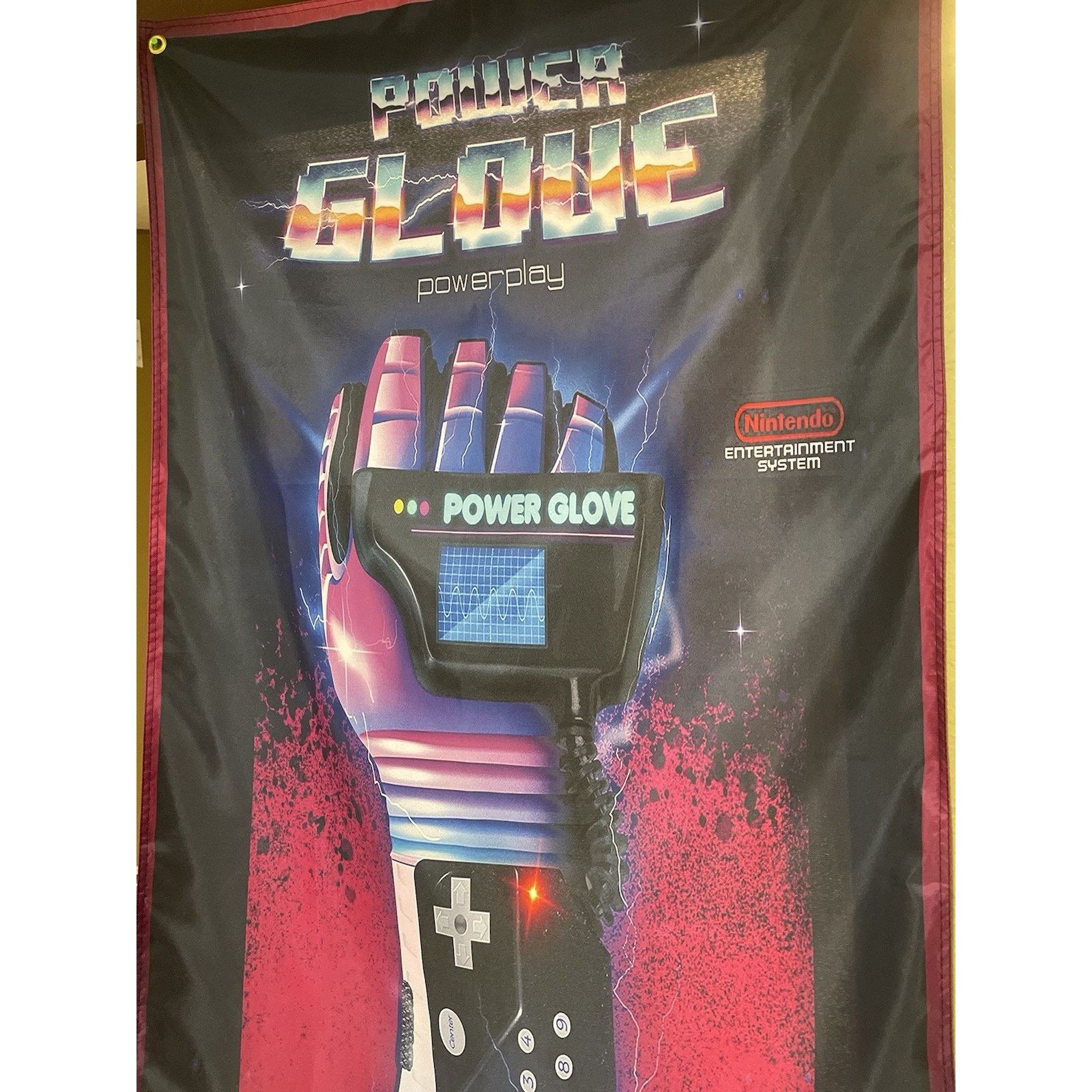 Nintendo Nintendo NES POWER GLOVE 5' Flag Poster Banner 1989 Size ONE SIZE - 2 Thumbnail
