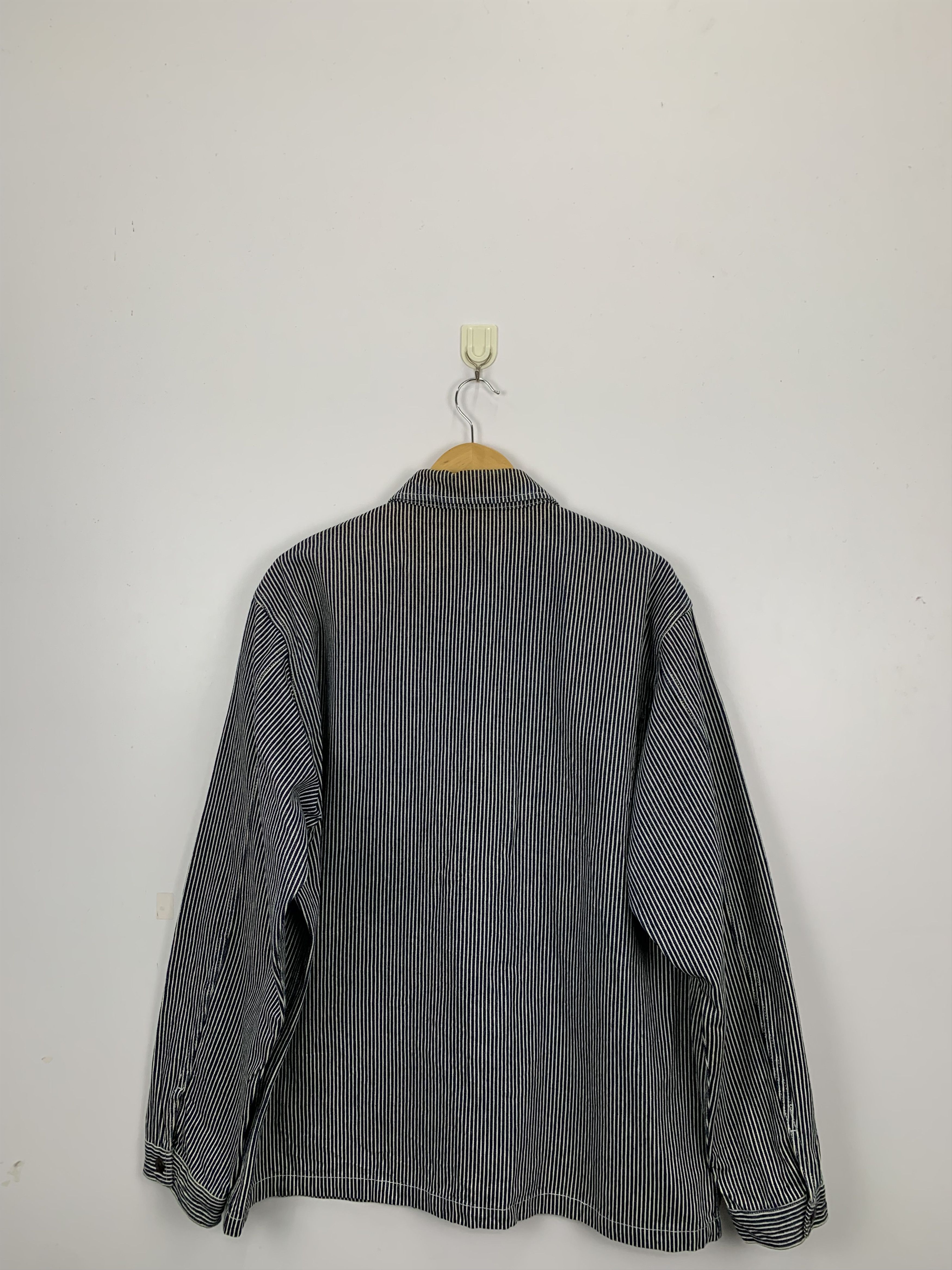 Japanese Brand Japanese Brand Gu Hikori Stripe Denim Jacket J0890 Size US XL / EU 56 / 4 - 3 Thumbnail
