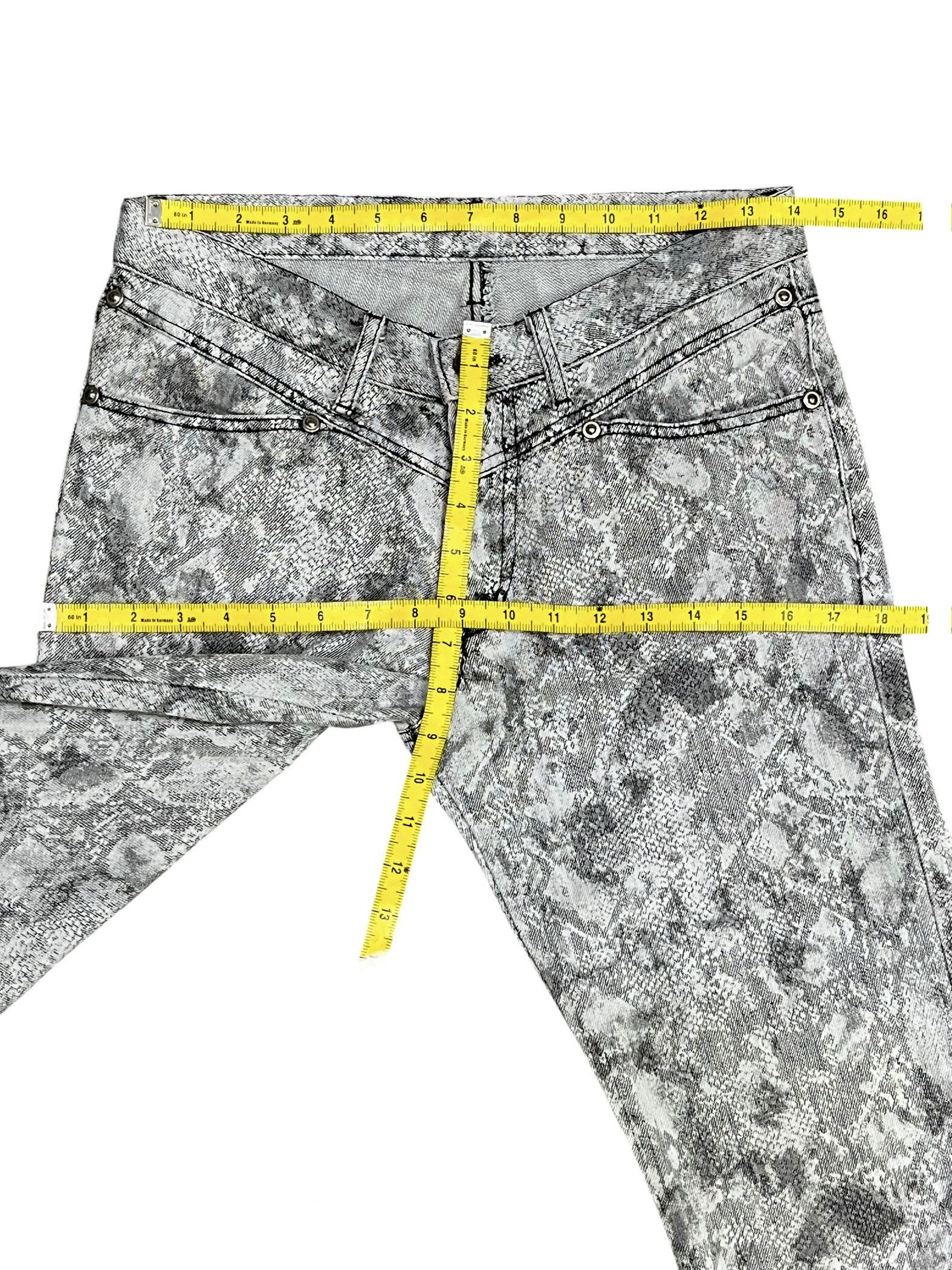 semanticdesign Vintage Semantic Design Snake Skin Flare Jeans Rare Asia M Size US 27 - 11 Thumbnail