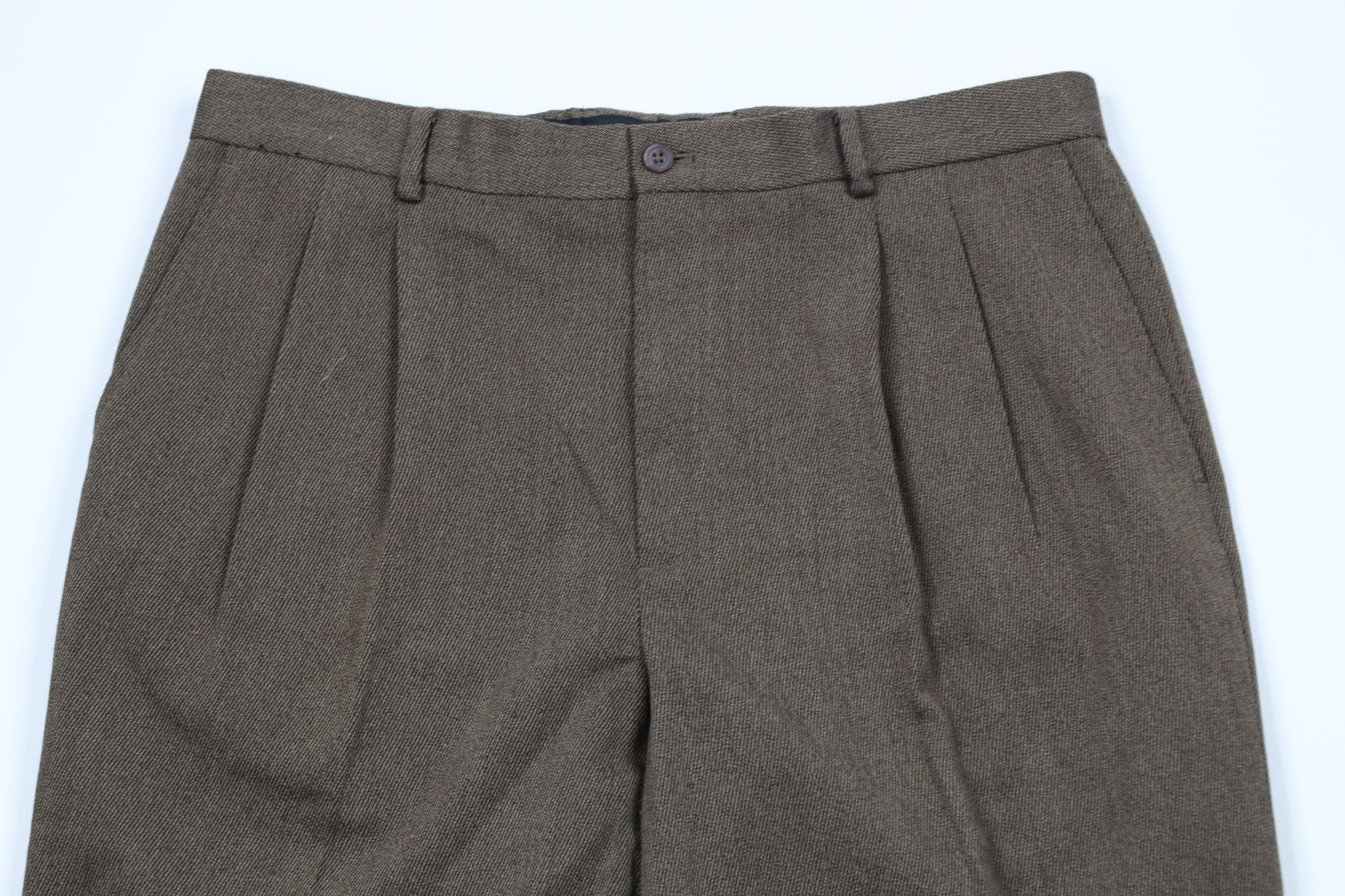 Vintage Vintage 90s Streetwear Whipcord Wide Leg Chino Pants Brown Size US 36 / EU 52 - 2 Thumbnail