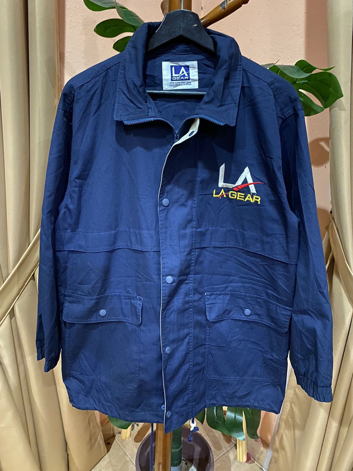 La Gear LA Gear Navy Blue Jacket – Vintage Sportswear Windbreaker Size US M / EU 48-50 / 2 - 2 Thumbnail