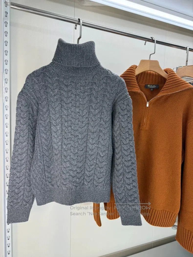 Loro Piana Loro Piana 100% Cashmere Cable Knit Sweater. Size US M / EU 48-50 / 2 - 1 Thumbnail