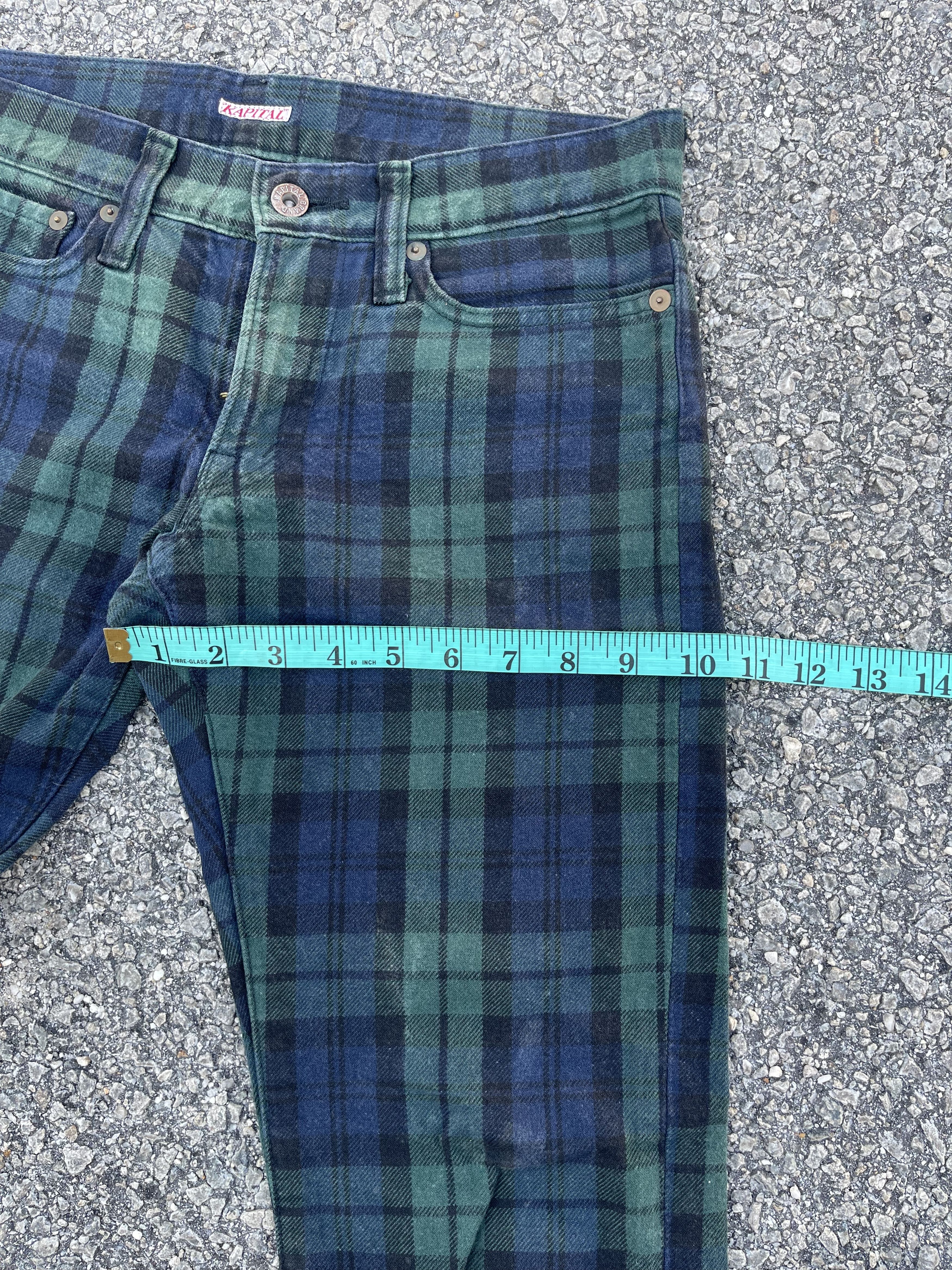 Kapital × Kapital Kountry Kapital Green Checkered XS Size US 28 / EU 44 - 8 Thumbnail