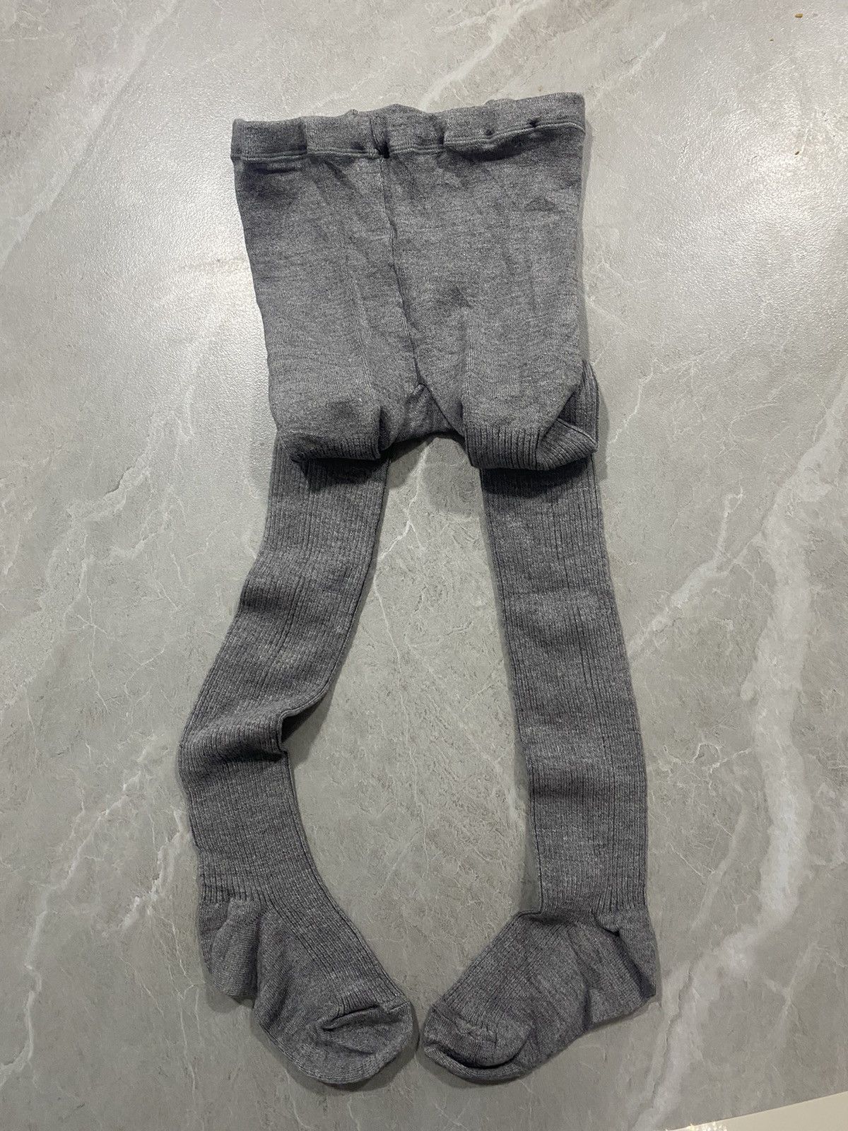 Celine RIBBED KNIT TIGHTS FOOTED LEGGINGS Size 22" - 1 Thumbnail