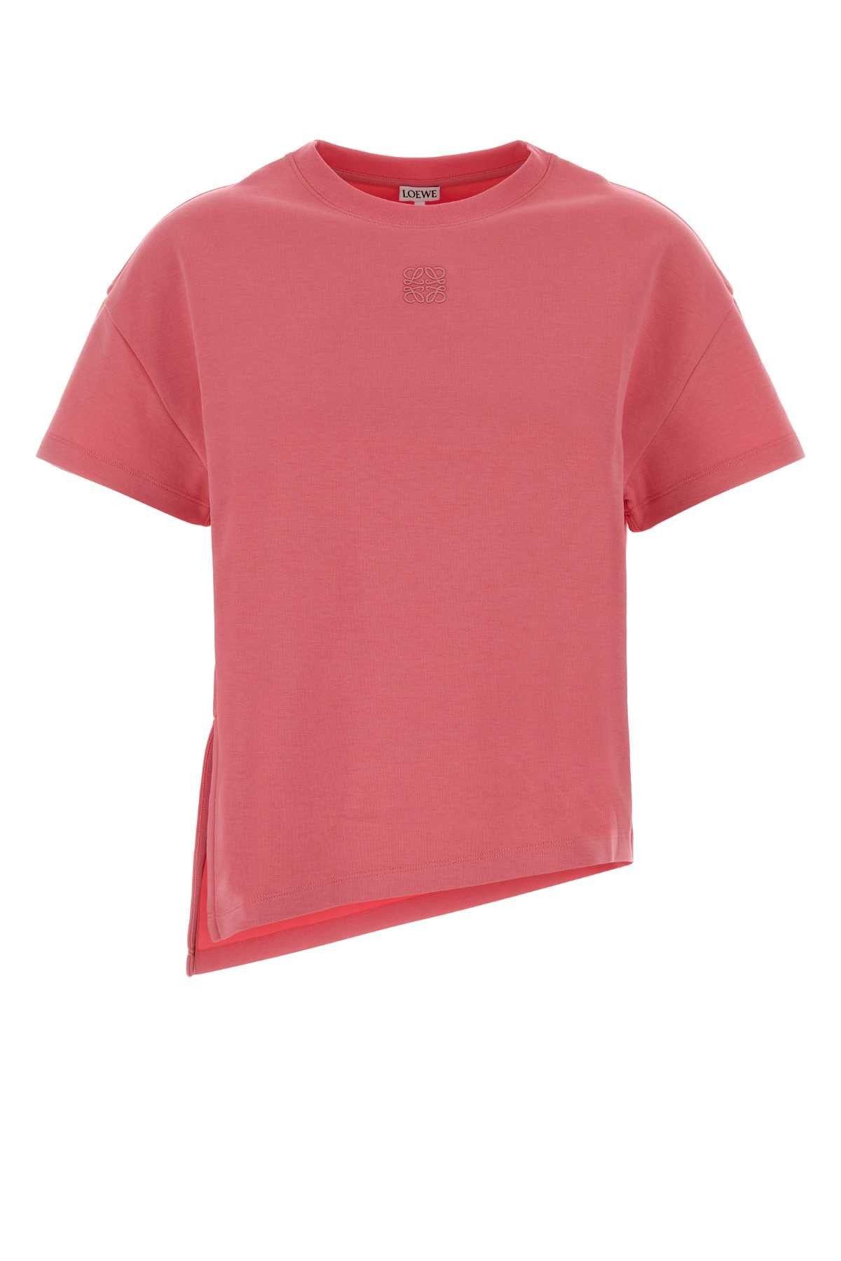 Loewe Pink Cotton Blend T-Shirt Size XS / US 0-2 / IT 36-38 - 1 Thumbnail
