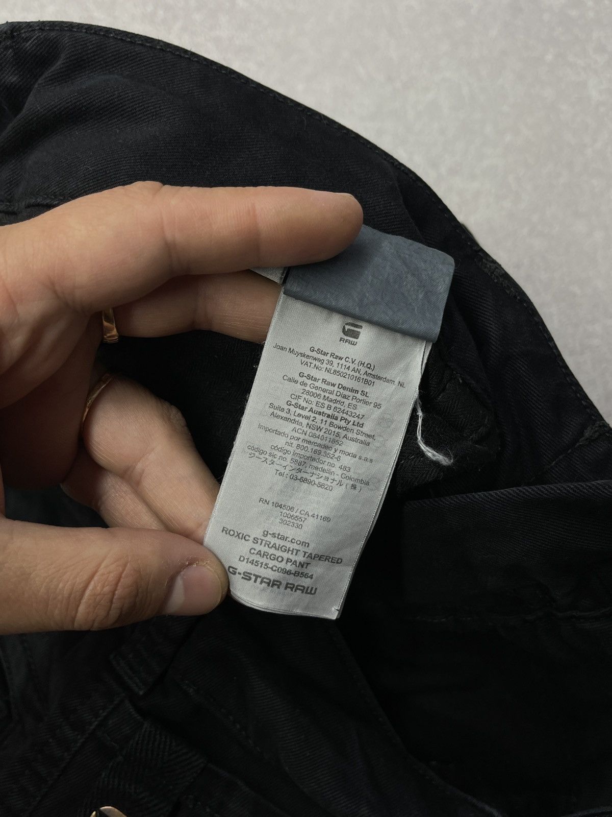 G-Star G Star Raw Roxic Cargo Pants Black Multipocket Y2K Size US 33 - 15 Thumbnail
