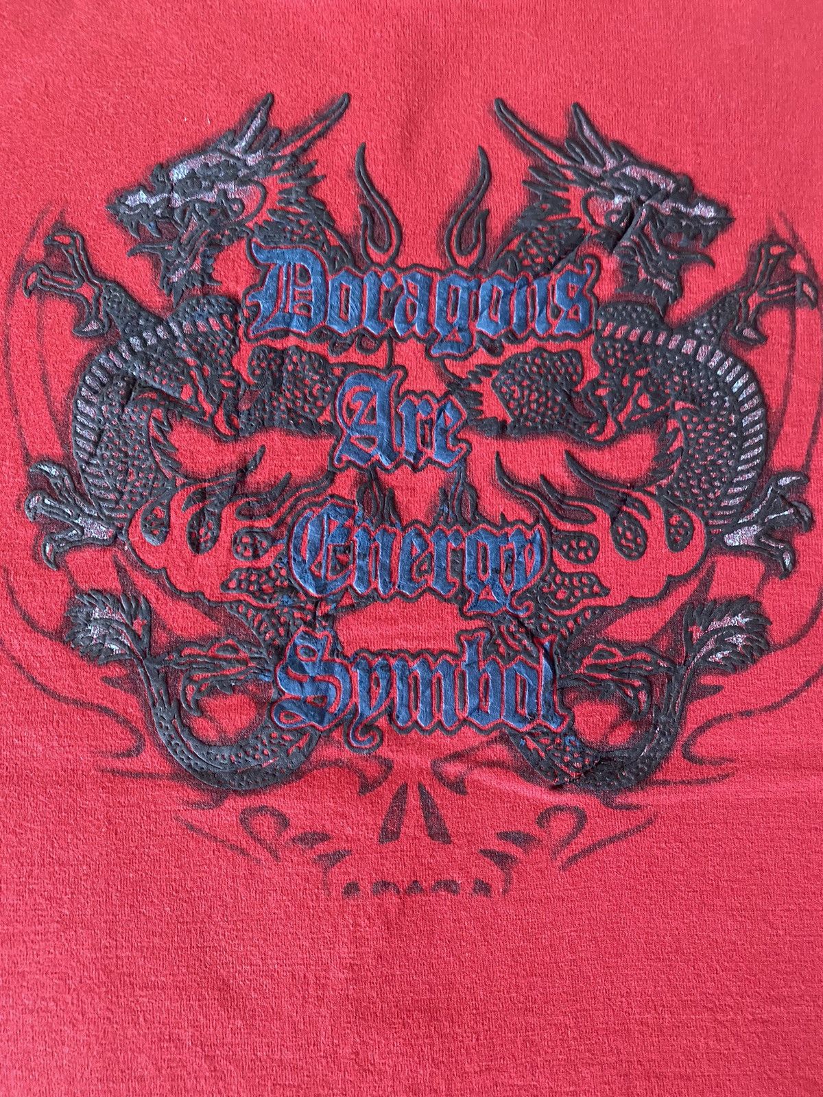 Japanese Brand Vintage Out Reef Doragon Are Energy Symbol T-Shirt Size US L / EU 52-54 / 3 - 3 Thumbnail