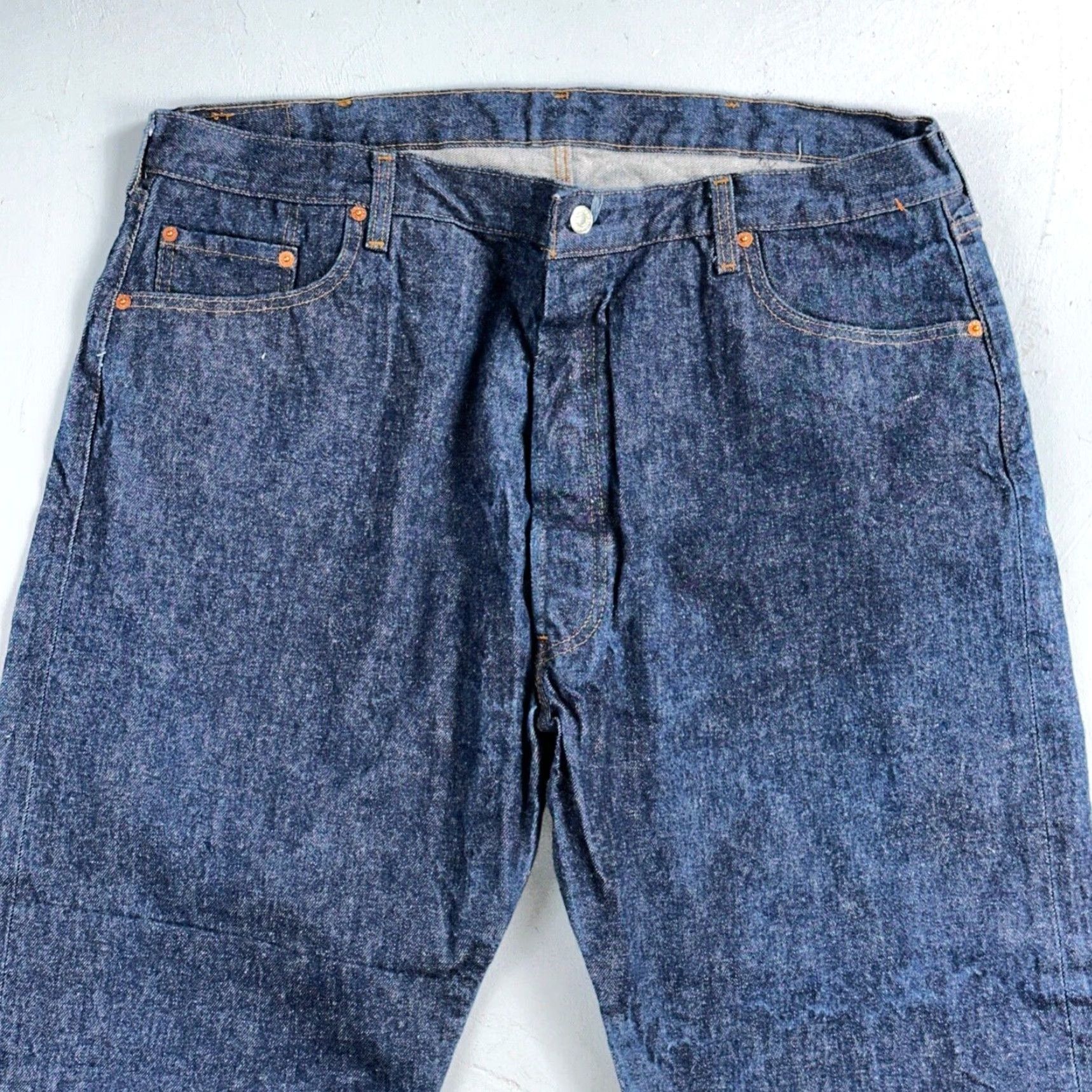 Levi's VINTAGE Levi's 501 Jeans Men's Straight Leg Dark Wash Cotton Denim 80s 90s Retro Classic 46x30 Size US 30 / EU 46 - 2 Thumbnail