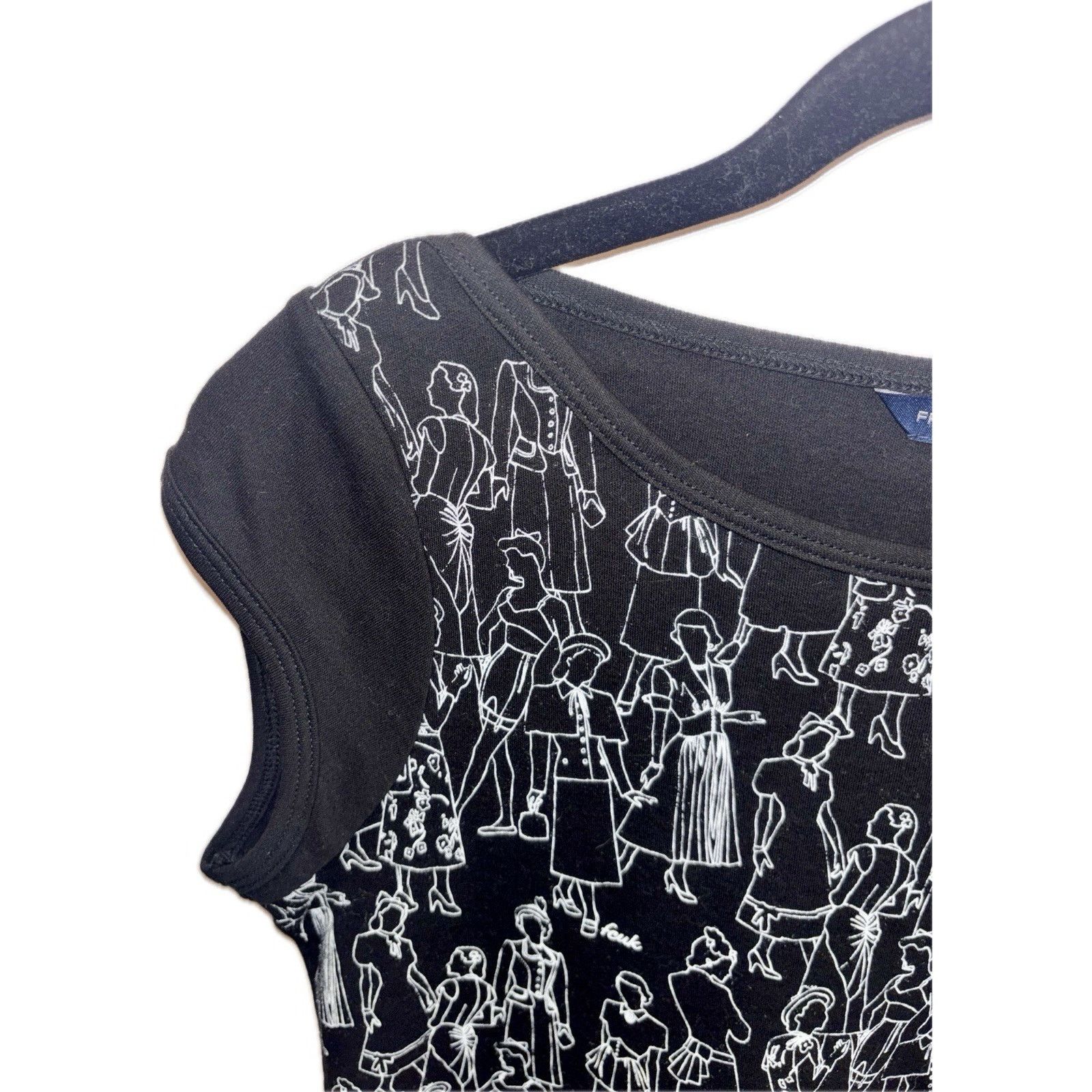 French Connection French Connection Black & White Abstract People Size L / US 10 / IT 46 - 11 Thumbnail