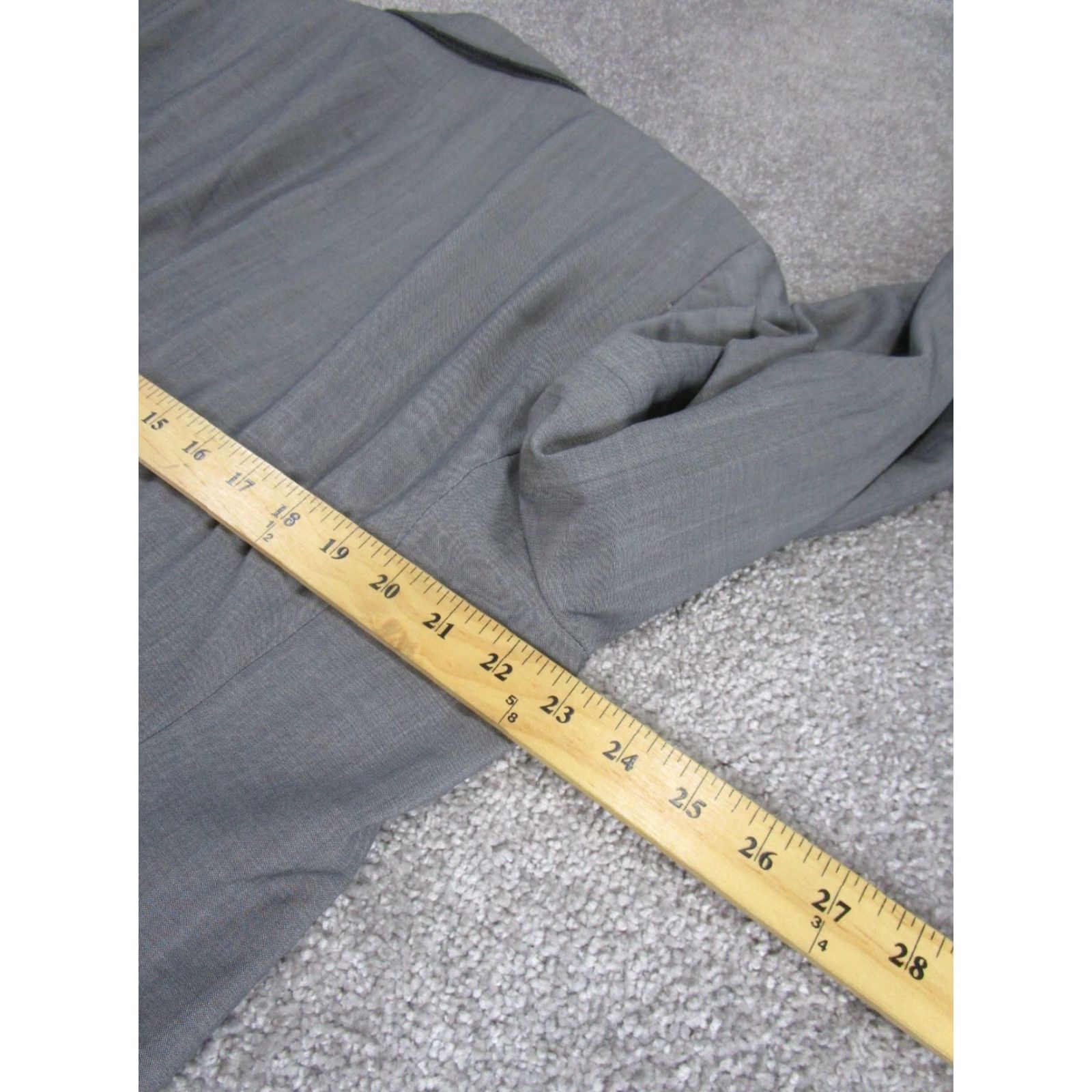 Hugo Boss HUGO BOSS Blazer Mens 44 Gray Cotton Single-Breasted 2 Piece Jacket Coat Business Mens Gray 44 Regular Card2? Size 44R - 5 Thumbnail