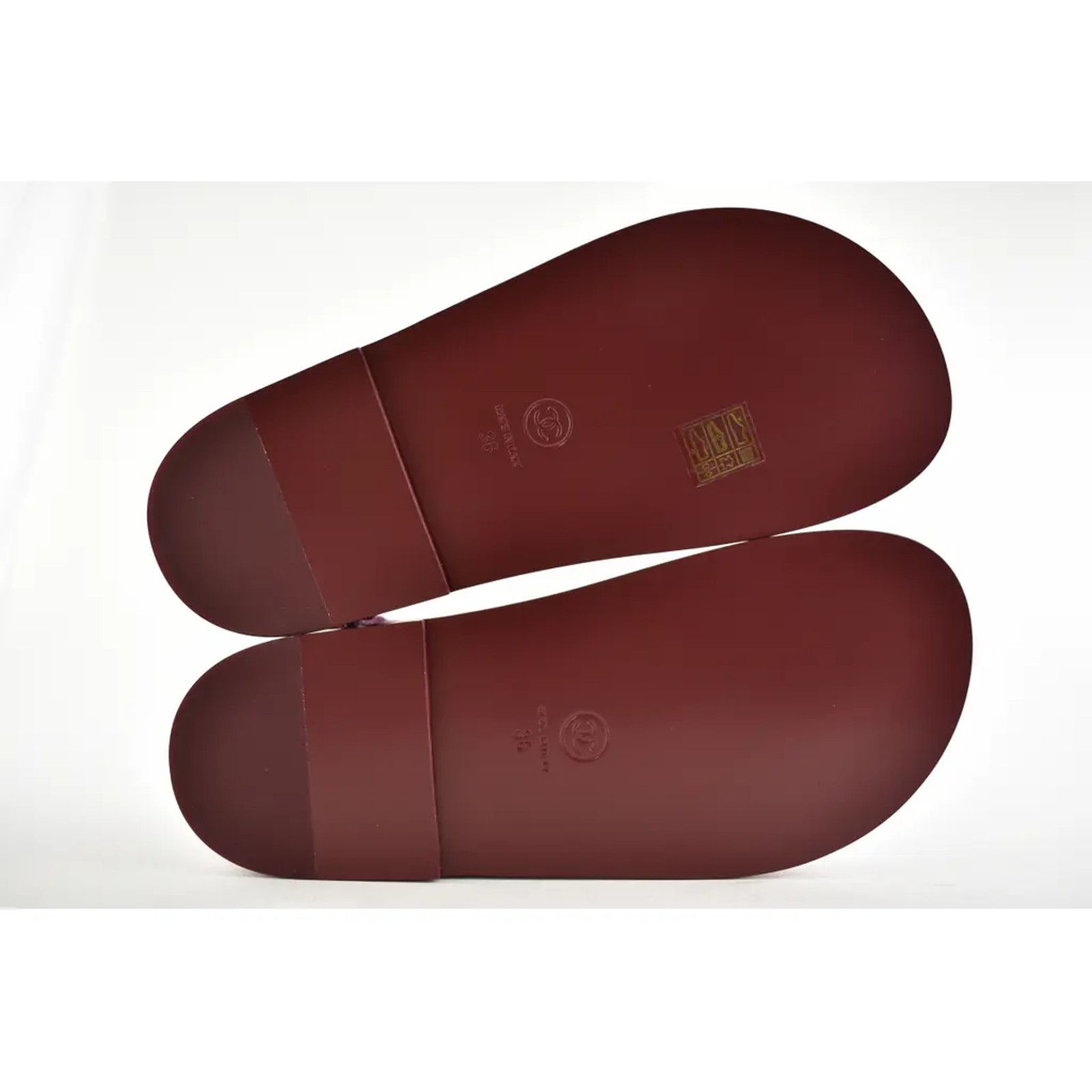 Chanel Chanel 21A Pink Velvet Denim CC Logo Mule Slide Strap Flat Size US 6 / IT 36 - 12 Thumbnail