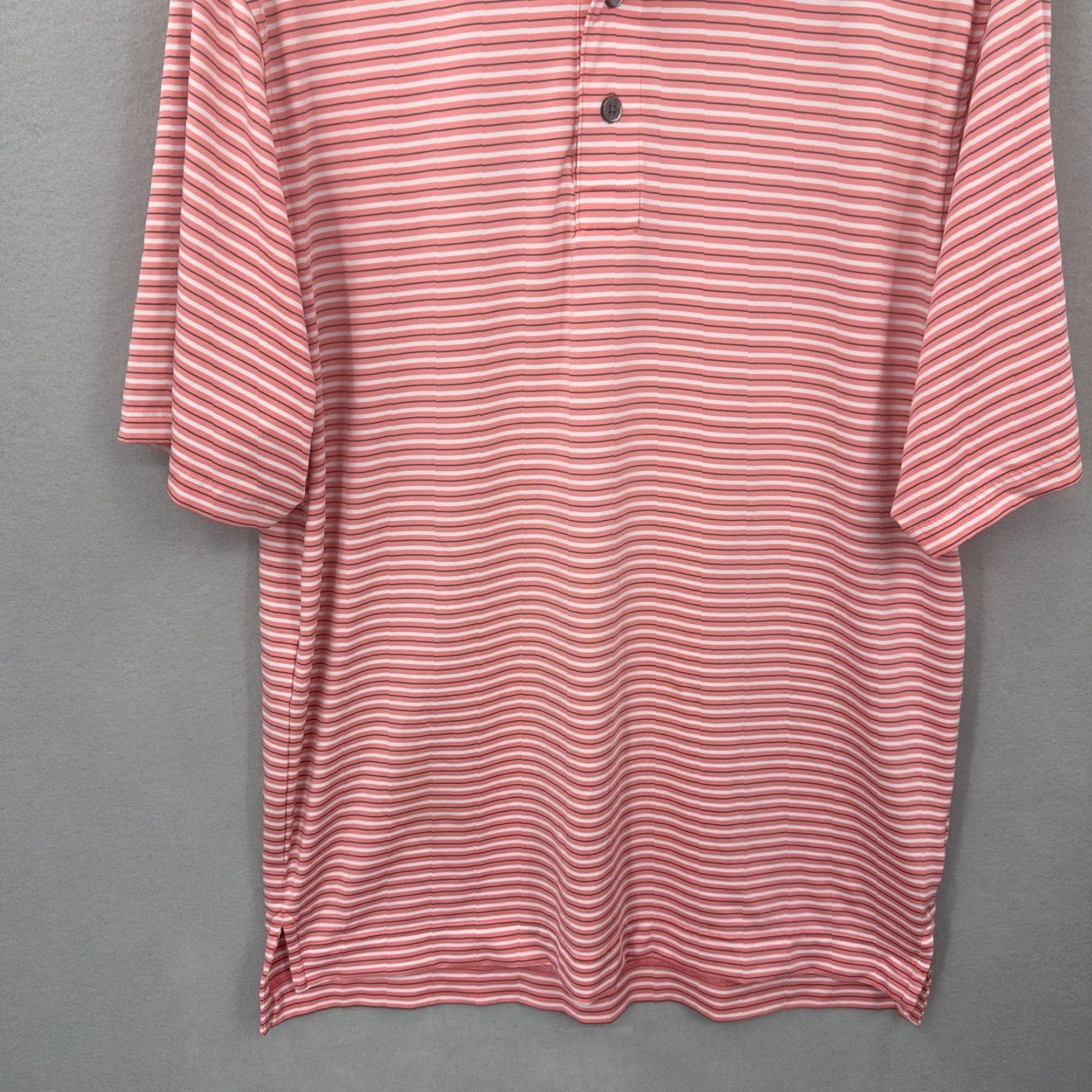 Footjoy Footjoy Polo Shirt Mens M Pink White Striped FJ Oxford Golf Preppy Dad Size US M / EU 48-50 / 2 - 3 Thumbnail