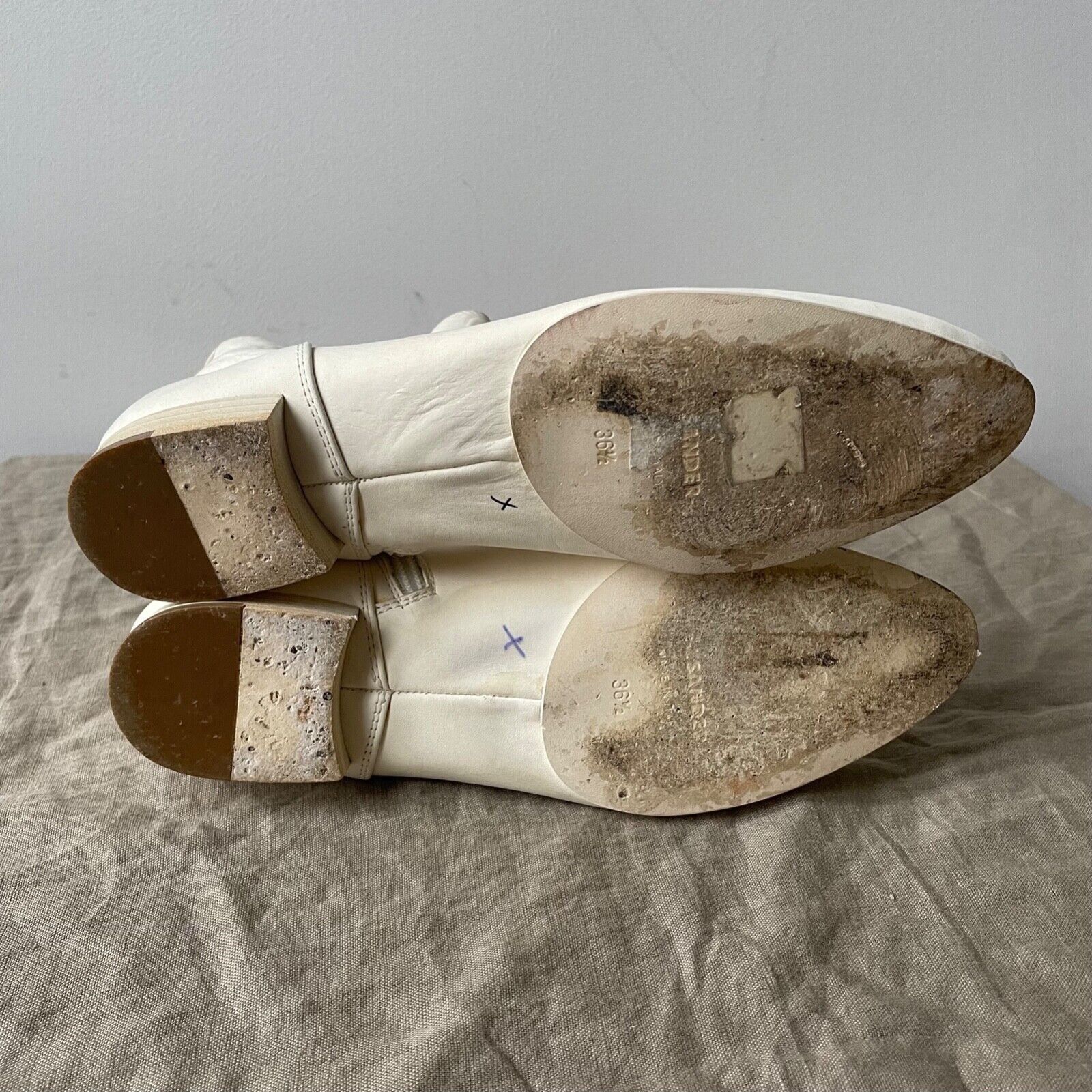 Jil Sander Jil Sander Leather Almond Toe Boots 8500AC Size US 6 / IT 36 - 8 Thumbnail