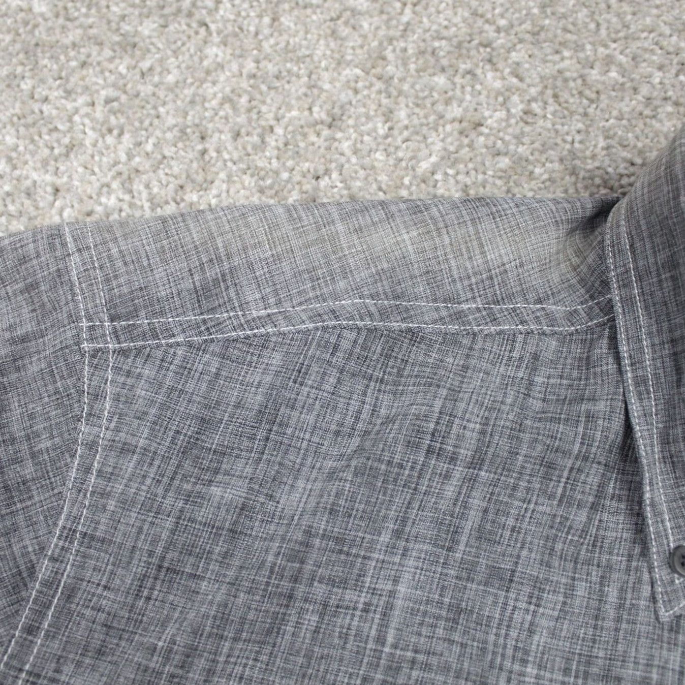 Southern Tide Southern Tide Performance Shirt Mens Medium Gray Polyester Long Sleeve Button-Up Shirt Size US M / EU 48-50 / 2 - 6 Thumbnail
