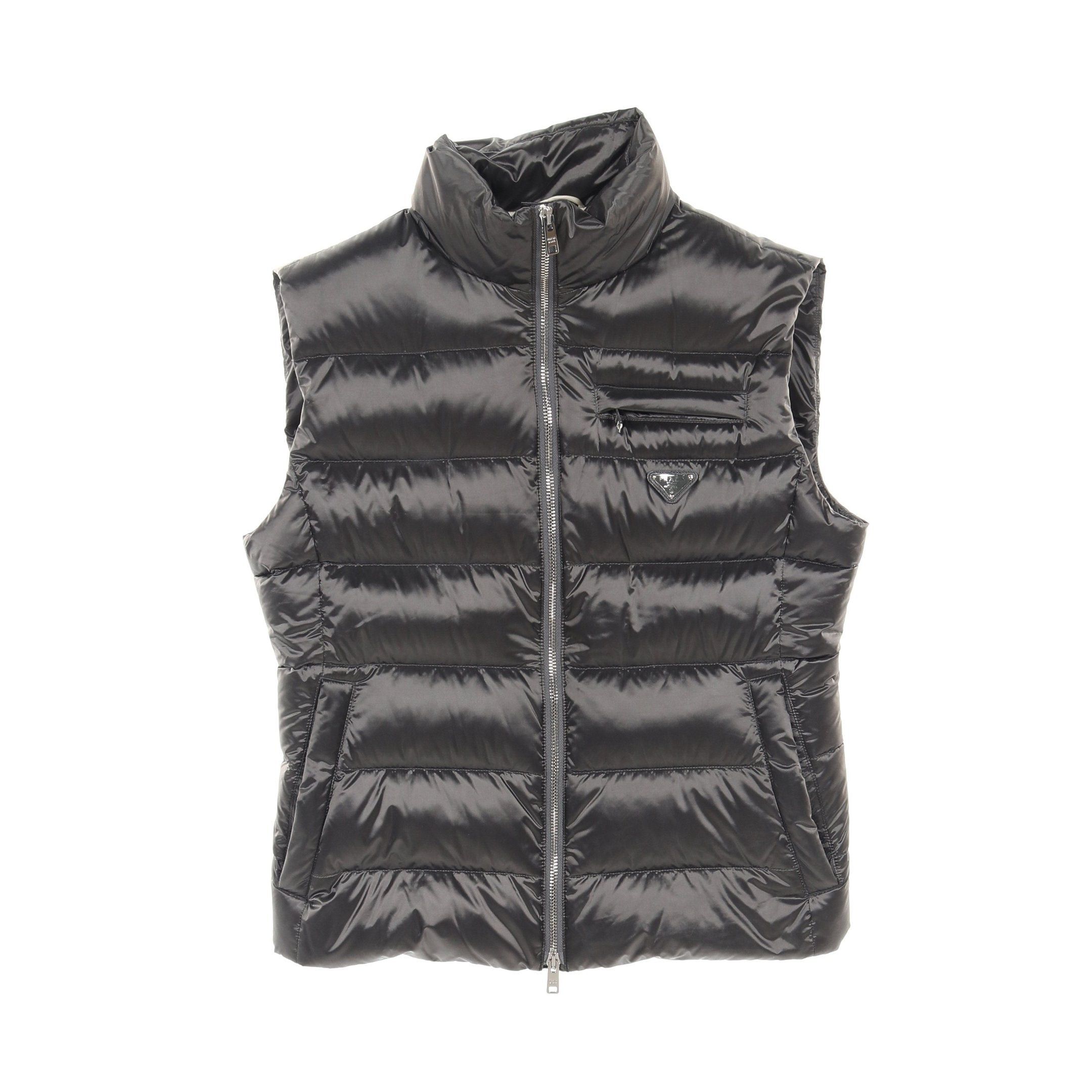 Prada Prada Down Vest Polyamide Dark Gray Size ONE SIZE - 1 Thumbnail