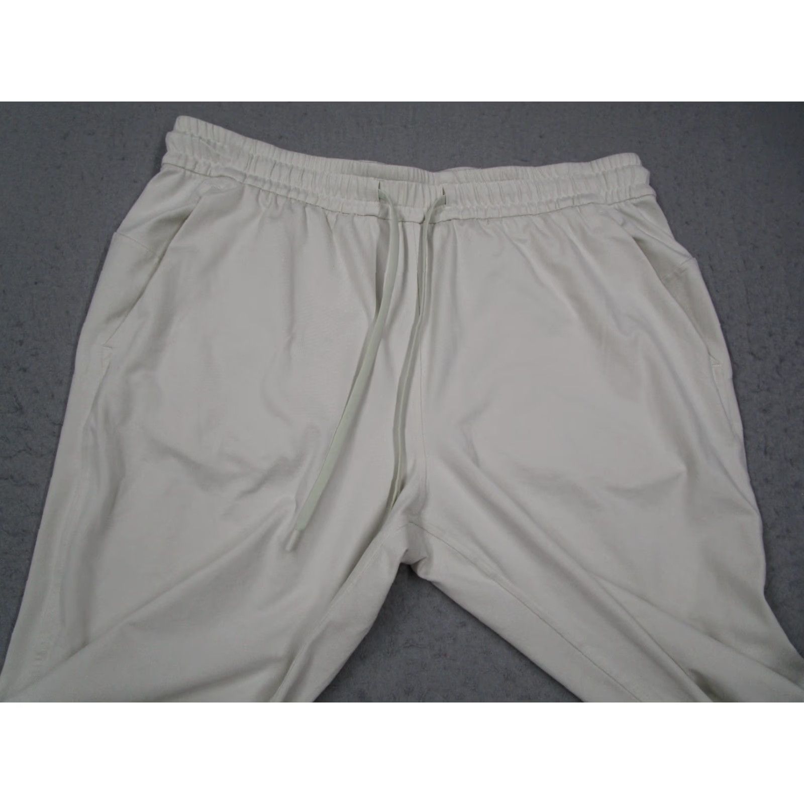 Lululemon Lululemon Pants Women 10 White High Rise Crop Jogger - Polyester Blend, Regular, 31 in Waist, 23 in Inseam, Drawstring, Pockets, Classic Fit, 👀 Size 32" / US 10 / IT 46 - 2 Thumbnail