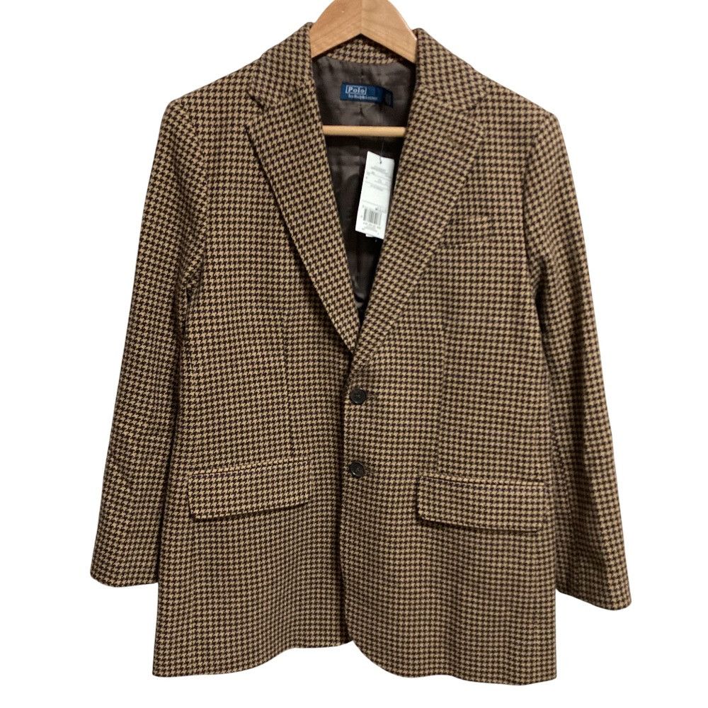 Ralph Lauren Ralph Lauren Polo Ralph Lauren Houndstooth Wool Blazer Textile Outerwear DUTY FREE for USA Size ONE SIZE - 1 Thumbnail