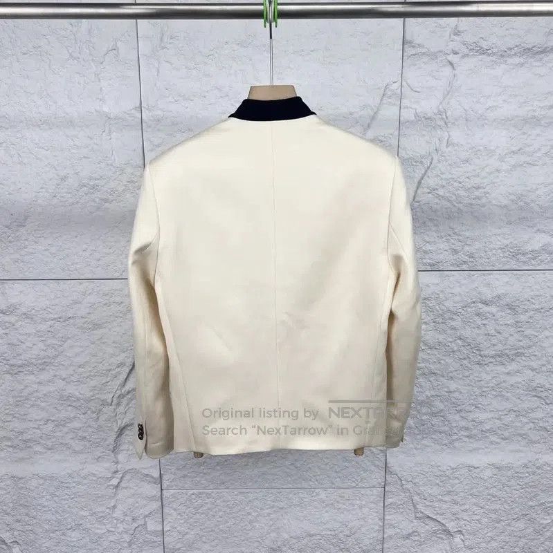 Balmain Balmain Men's White Cotton Jacket . Size US M / EU 48-50 / 2 - 2 Thumbnail
