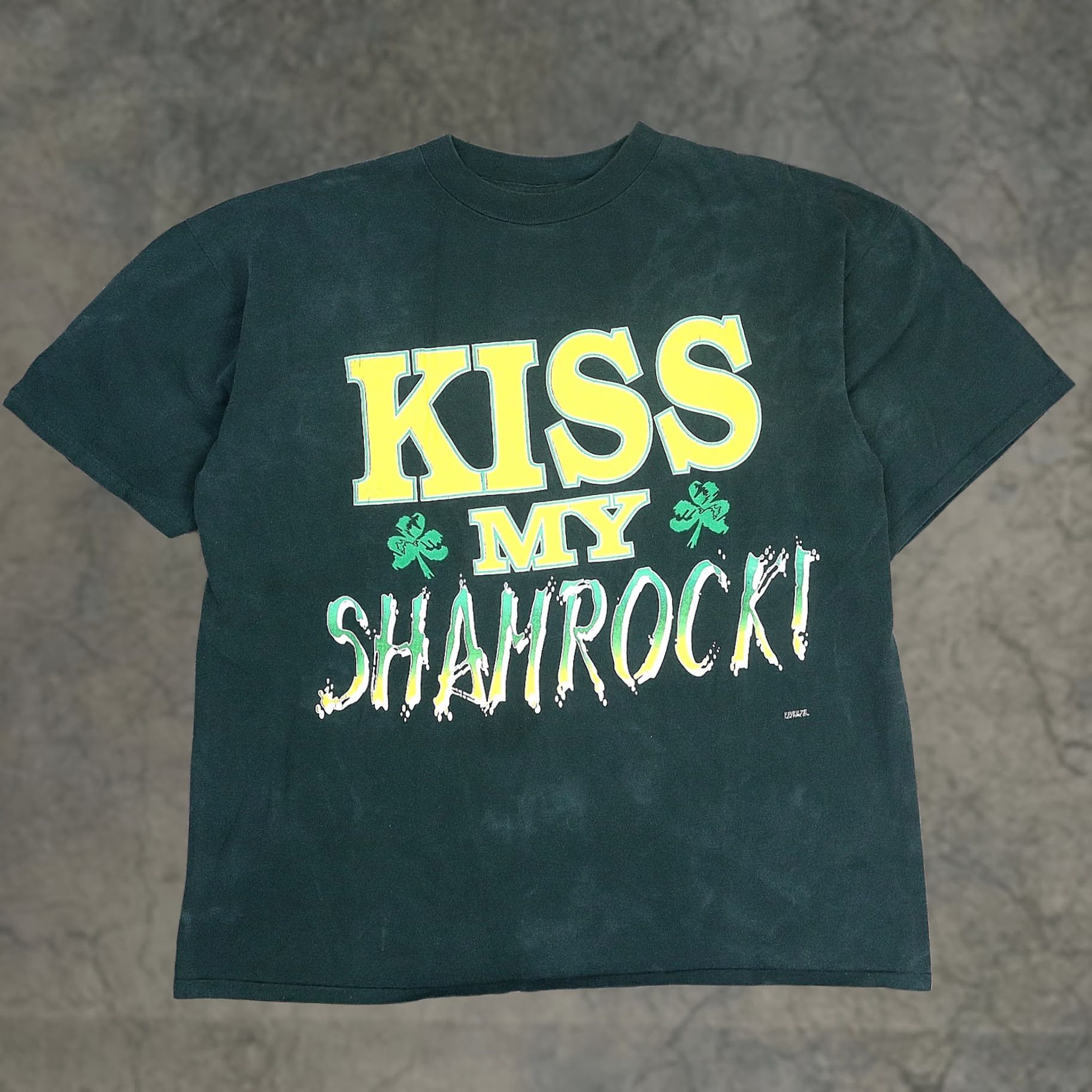 Vintage Vintage Kiss My Ass I'm On Vacation Neon Tee Shirt Funny