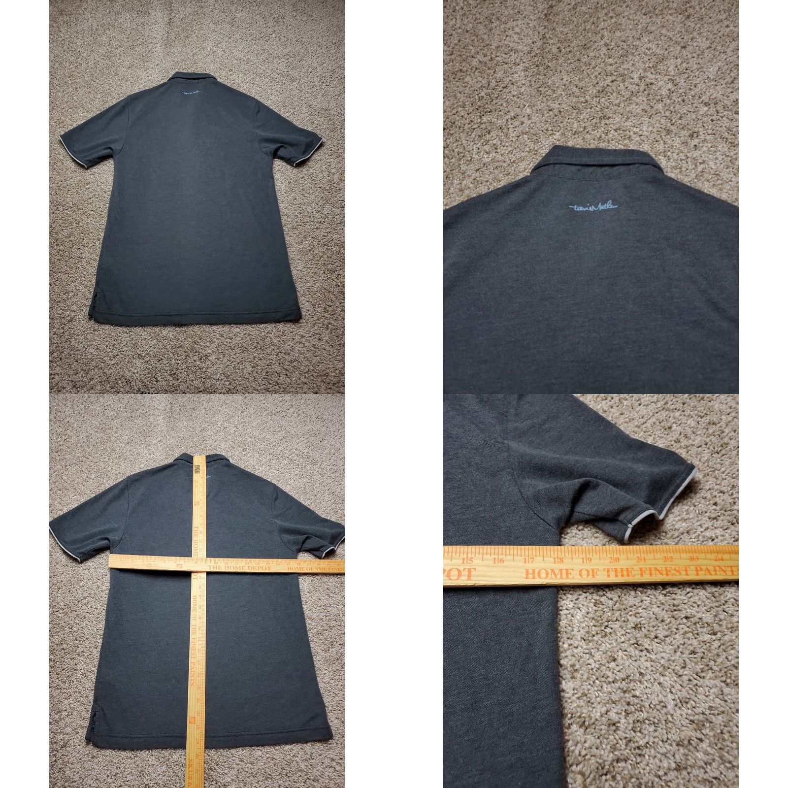 TravisMathew Travis Mathew Polo Shirt Mens Gray Short Sleeve Pullover Small Size S Classic Fit Golf Activewear Casual Shirt Size US S / EU 44-46 / 1 - 8 Thumbnail