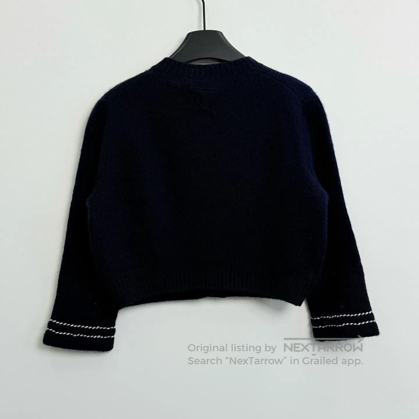 Prada Prada Triangle Logo Contrasting Stitch Short Long-Sleeve S Size S / US 4 / IT 40 - 4 Thumbnail