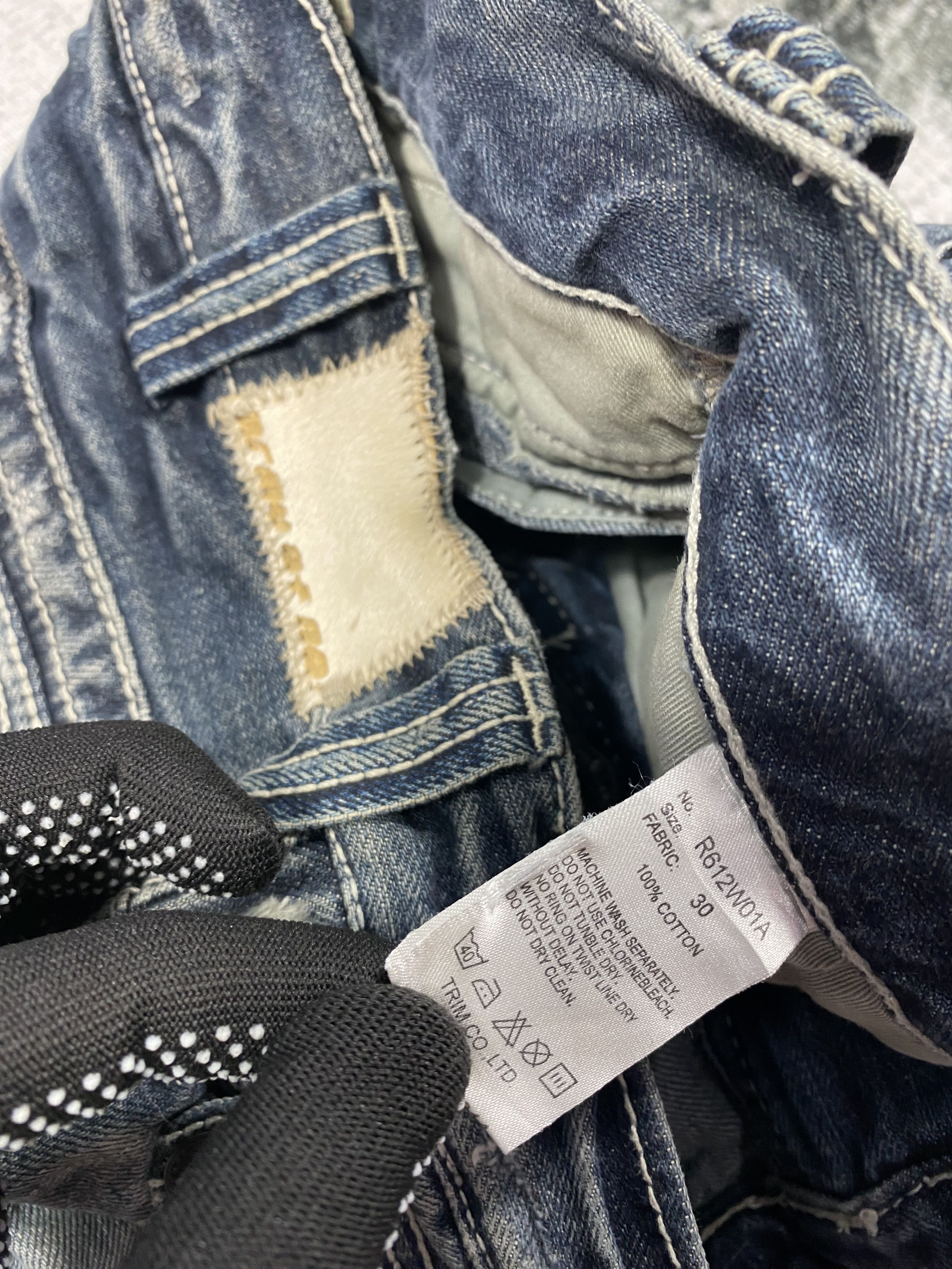 Japanese Brand SICKS💥Japanese Distressed Denim Whiskers Rusty Faded Jeans Size US 30 / EU 46 - 7 Thumbnail
