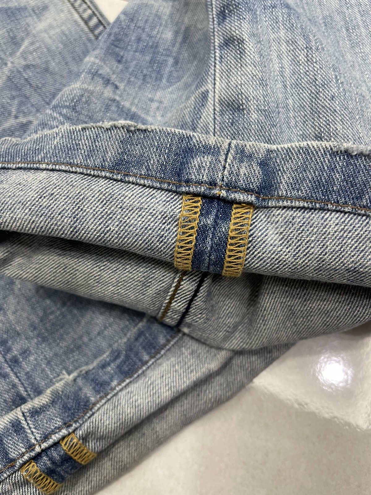 Armani Exchange Vintage Armani Exchange Flared Distressed Denim Made in USA Size US 32 / EU 48 - 16 Thumbnail
