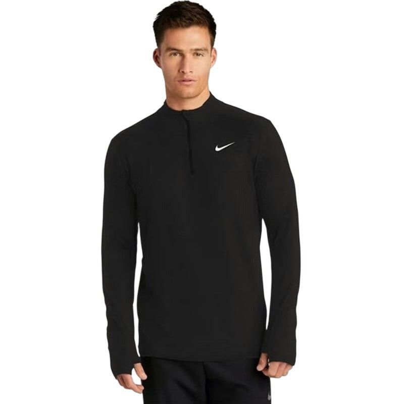 Nike Nike Running Black Dri-Fit Element Quarter Zip Sweatshirt XL Size US XL / EU 56 / 4 - 1 Thumbnail