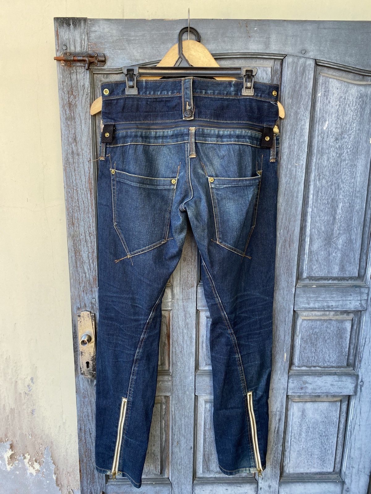 PPFM PPFM Denim Hidden Kimono Print & Gold Zipper Made in Japan Size US 30 / EU 46 - 2 Thumbnail