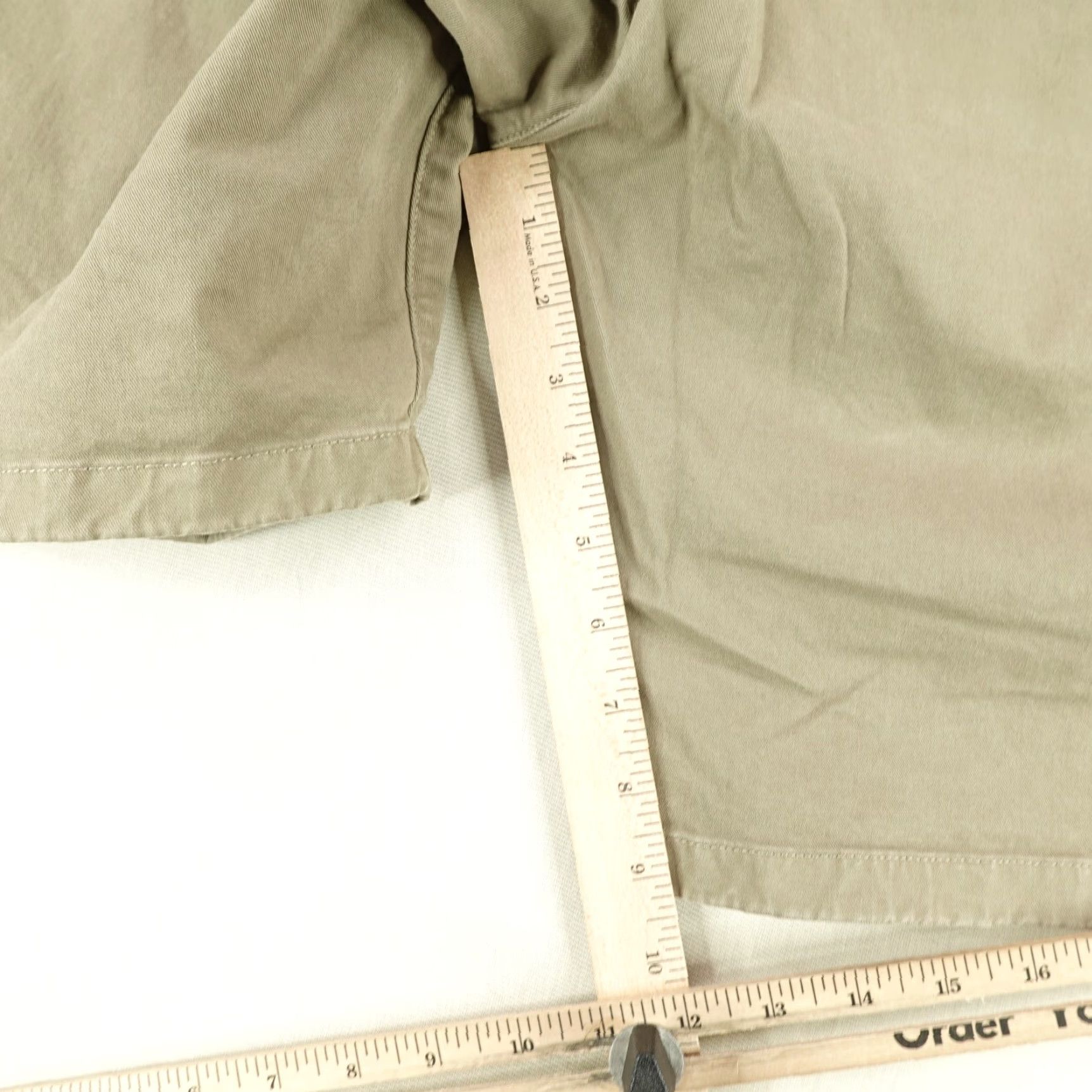 Flint And Tinder Flint And Tinder Shorts Mens 33 Khaki Beige Canvas Chino Flex Work Pockets Stretch Inseam 9in Casual Size US 36 / EU 52 - 7 Thumbnail