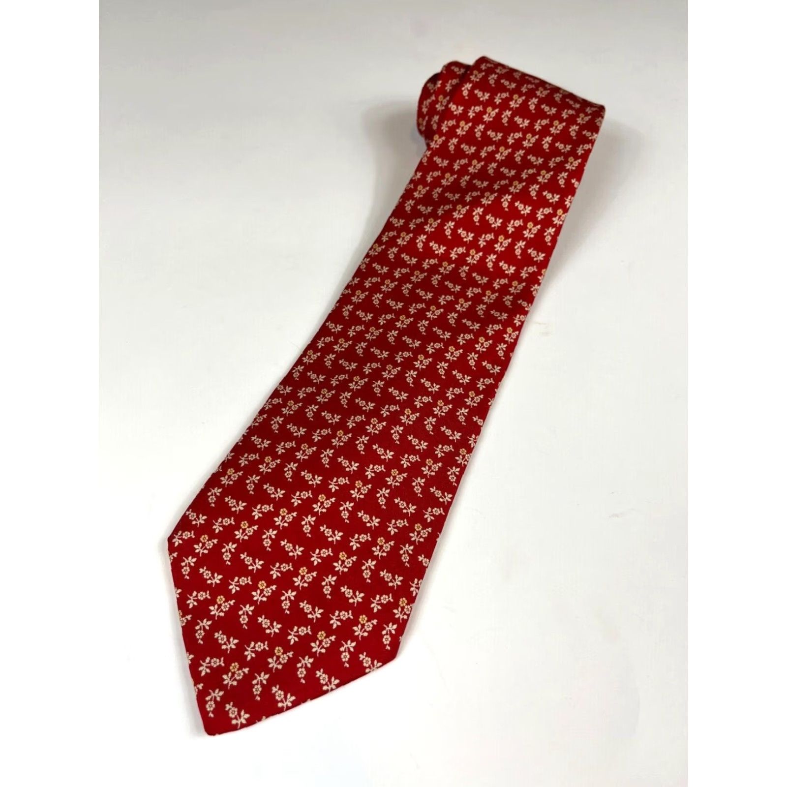 Brooks Brothers VINTAGE Brooks Brothers Makers Silk Tie Floral Hand Made in USA Size ONE SIZE - 2 Thumbnail