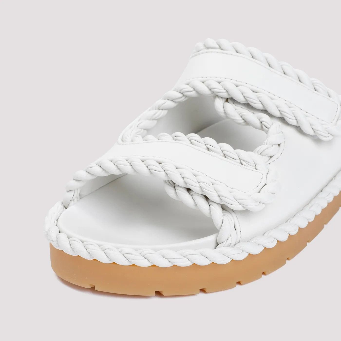 Bottega Veneta o1n1vont1225 Jack Flat Mules in White Size US 9 / IT 39 - 4 Thumbnail