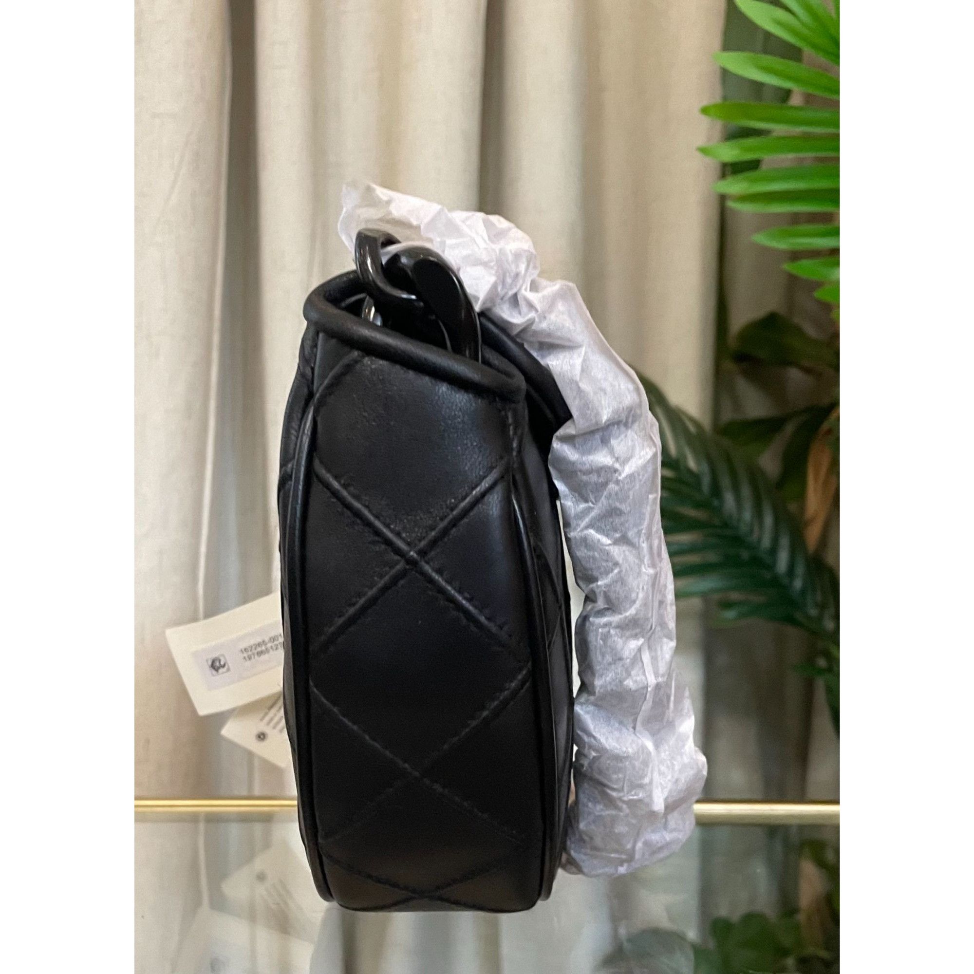 Tory Burch NWT! Authentic Tory Burch Black Leather Cresent Fleming Han Size ONE SIZE - 11 Thumbnail