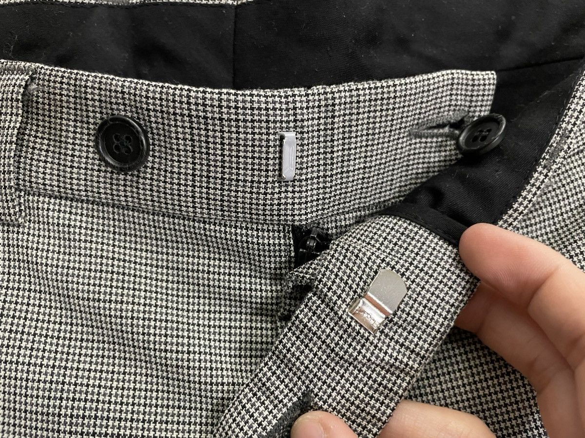 Dior × Hedi Slimane Houndstooth Wool Trousers Size US 29 - 4 Thumbnail