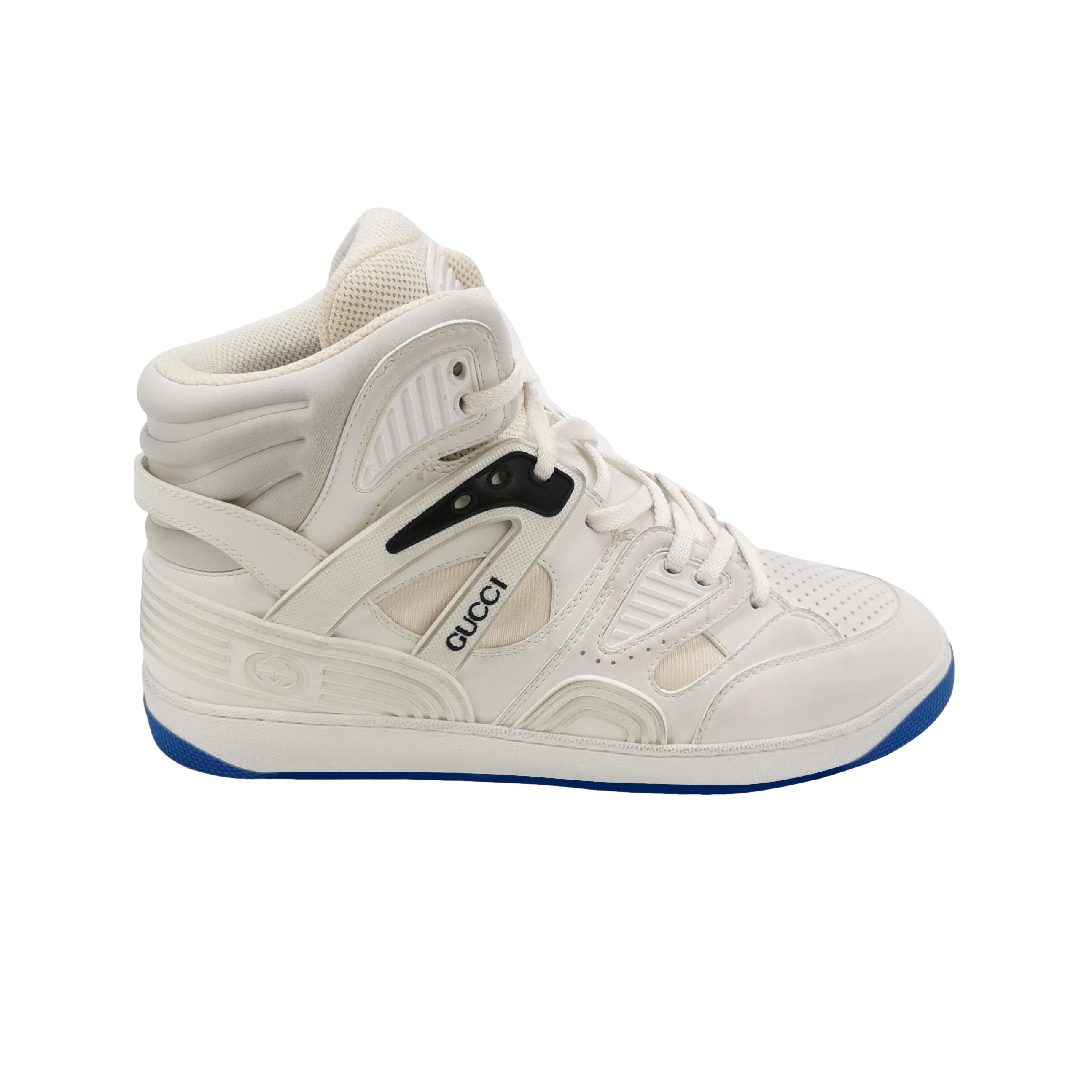 Gucci Gucci Basket Colorblock Hi-Top Sneakers 42.5 Size US 9 / EU 42 - 1 Thumbnail