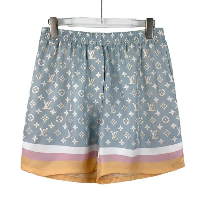Louis Vuitton Blue Silk Women's Shorts 0089
