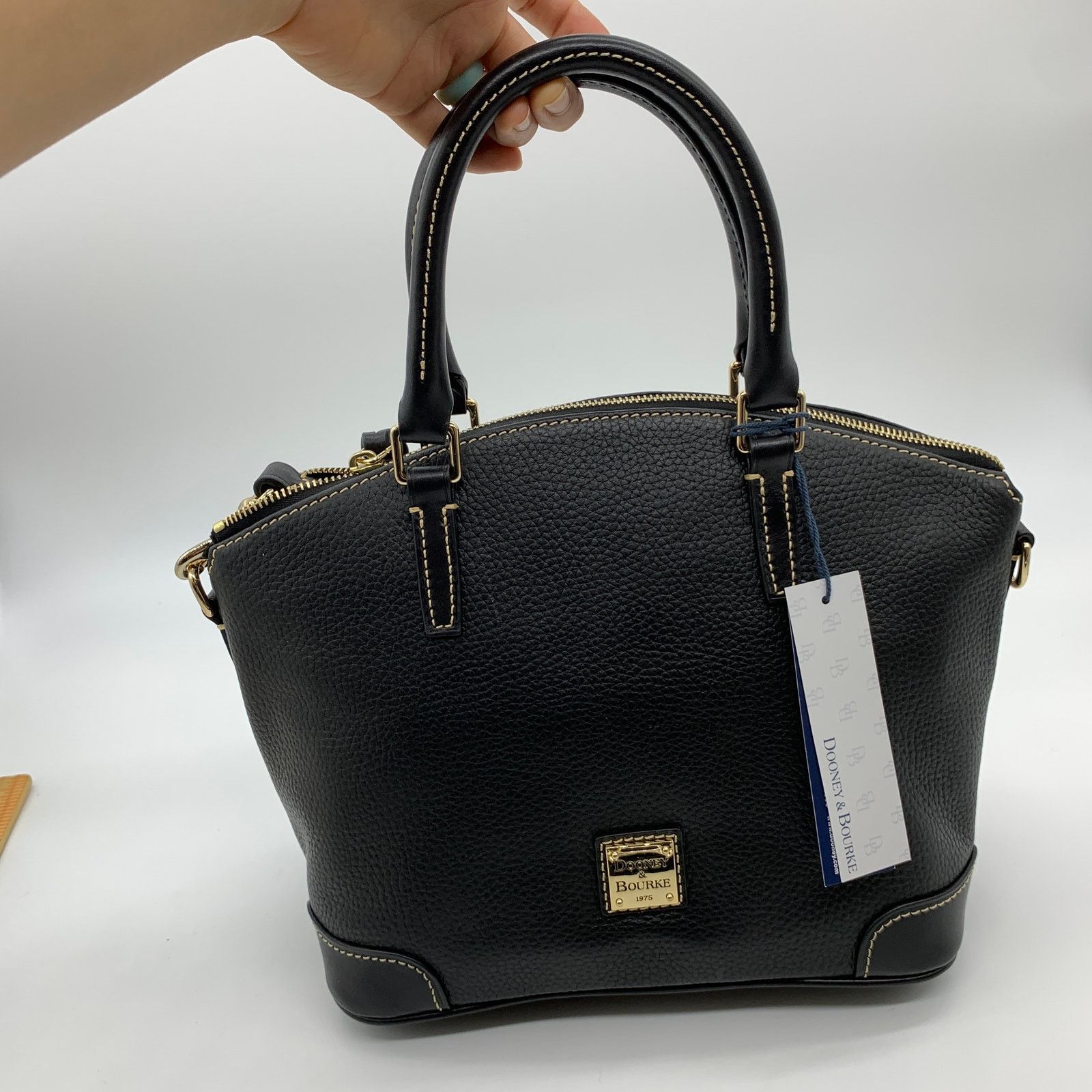Dooney & Bourke Dooney & Bourke Black Satchel Shoulder Bag with Crossbody Size ONE SIZE - 16 Thumbnail