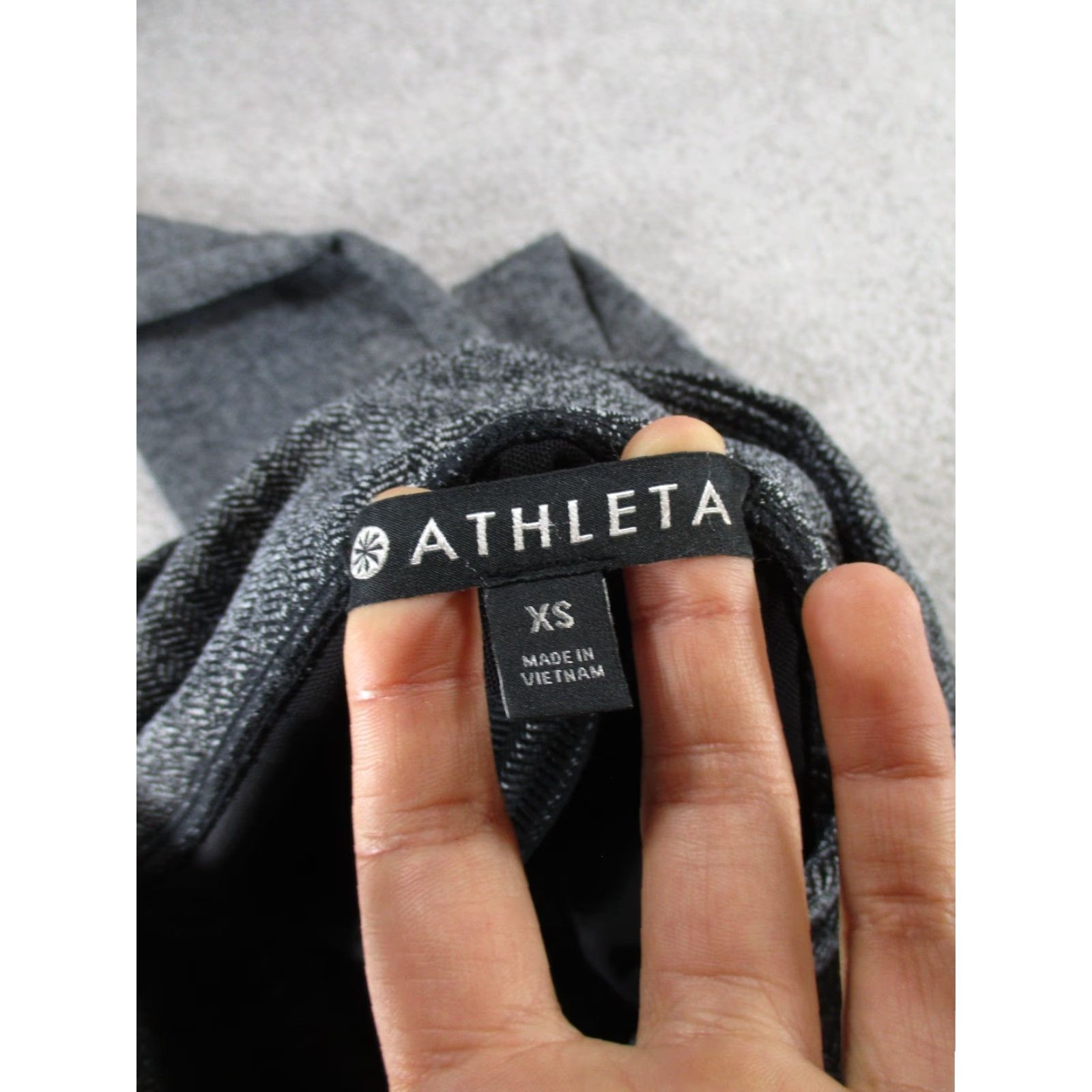Athleta Athleta Leggings Womens XS Gray Herringbone Pockets Activewear Athletic City Athleisure 90s? Size 26" / US 2 / IT 38 - 7 Thumbnail
