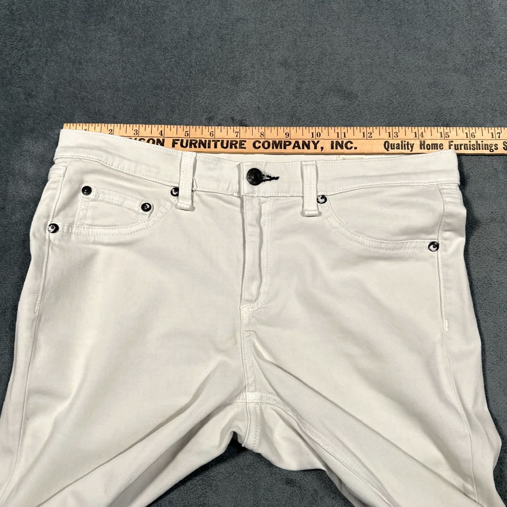 Rag & Bone VINTAGE Rag & Bone Women's Pants Skinny Jegging 29 White Cotton Blend City 2010s Size 29" - 7 Thumbnail