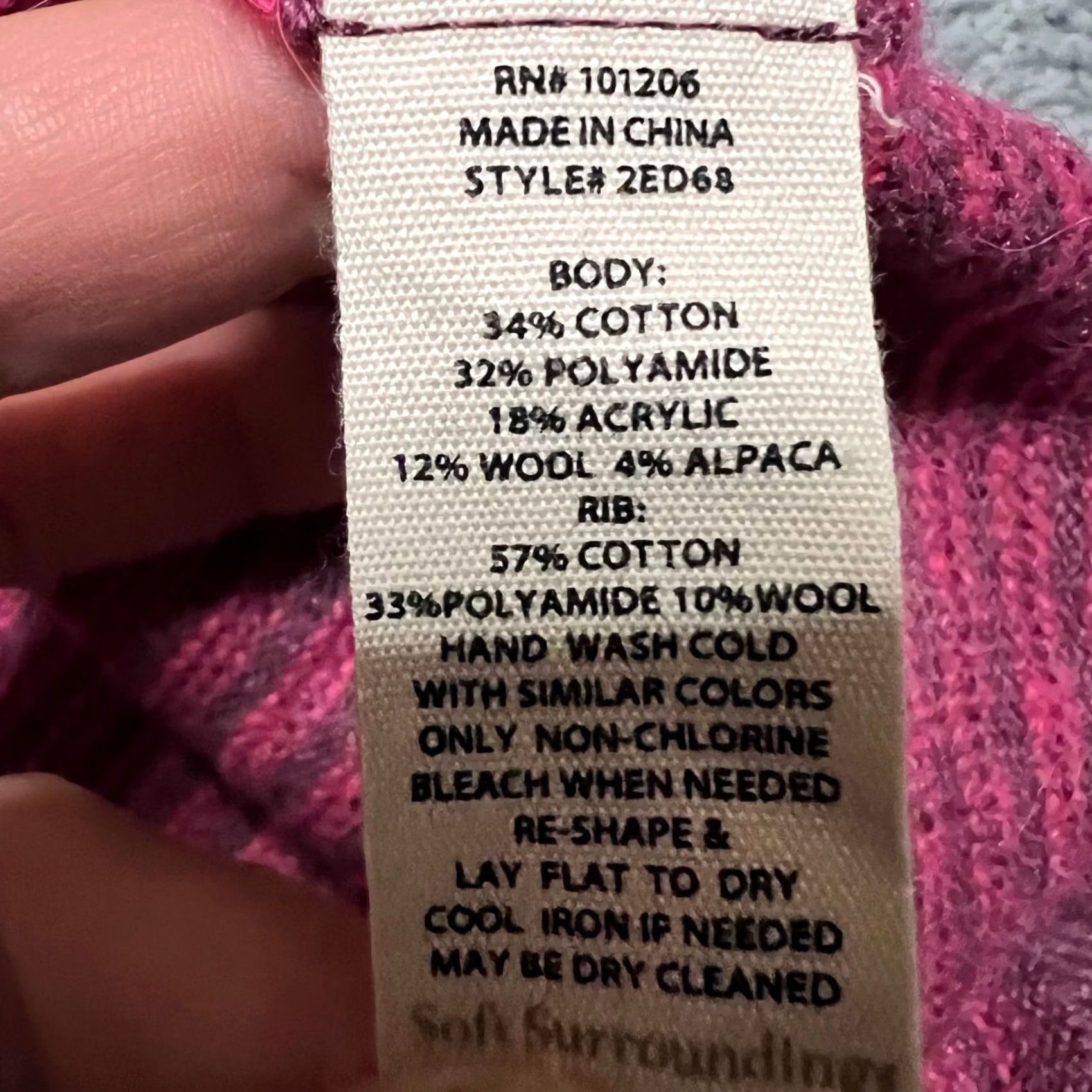Soft Surroundings SOFT SURROUNDINGS Sweater Womens Small Pink Purple Boxy Wool Alpaca Knit V-Neck Pullover Women S Pink Purple Boxy Wool Alpaca Knit V-Neck Size S / US 4 / IT 40 - 8 Thumbnail
