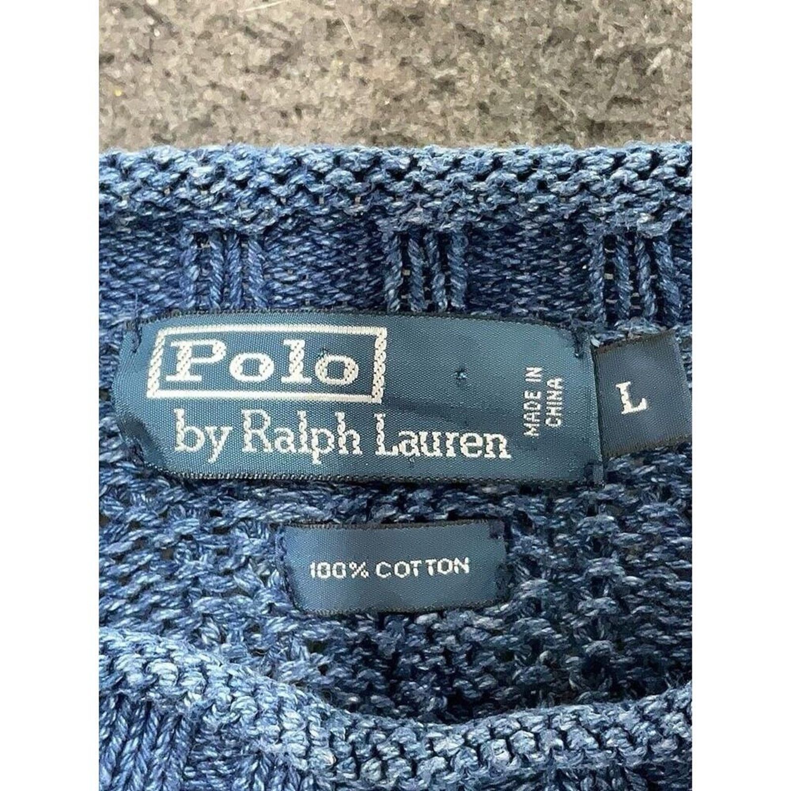 Ralph Lauren Polo Ralph Lauren Cotton Knot Knit Nautical Sweater L Size L / US 10 / IT 46 - 3 Thumbnail
