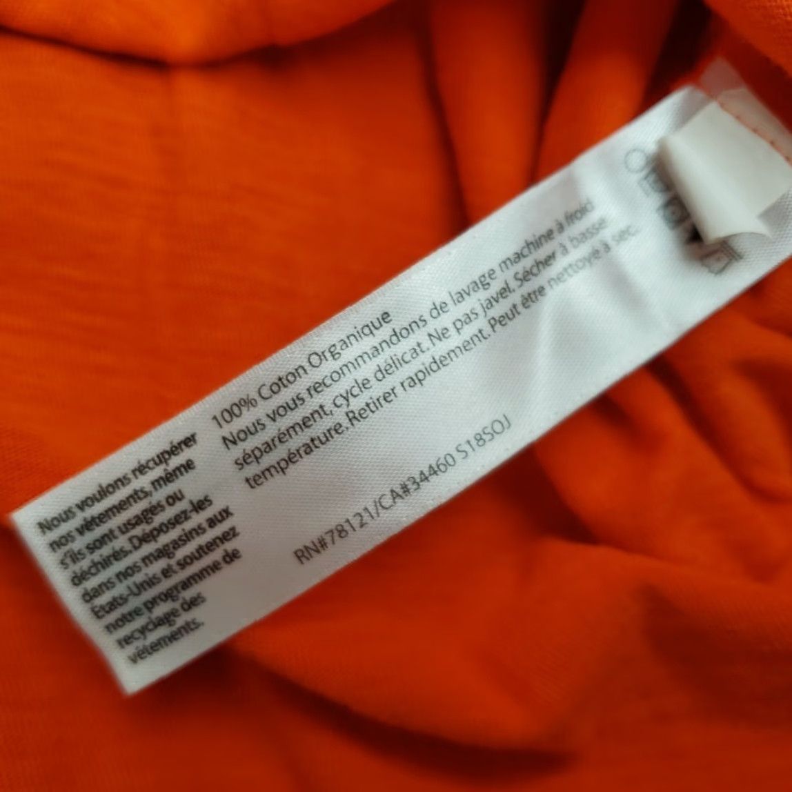 Eileen Fisher Eileen Fisher Shirt Women XS Orange Organic Cotton Long Sleeve Minimalist Casual Size XS / US 0-2 / IT 36-38 - 5 Thumbnail