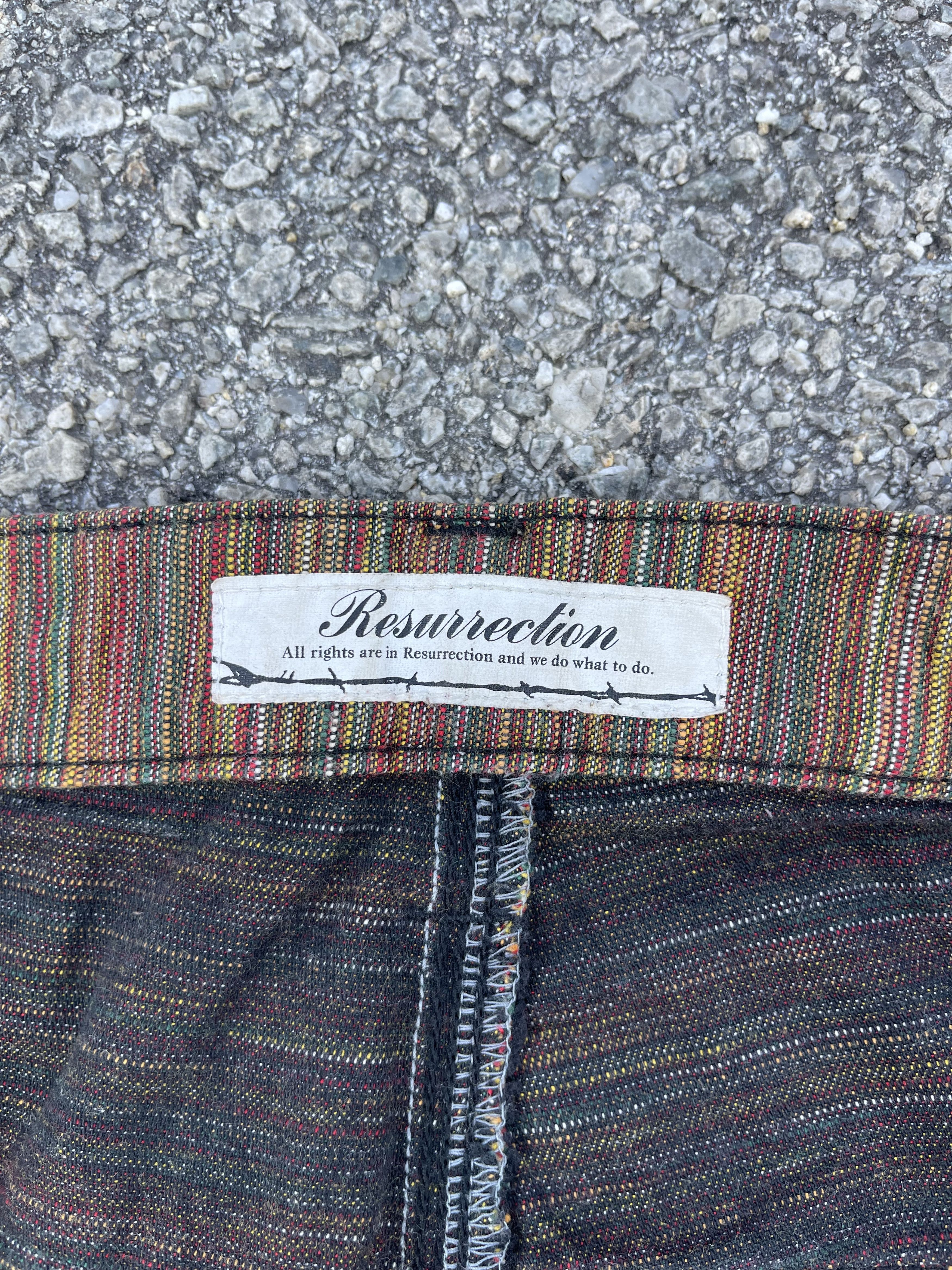 Beauty Beast × If Six Was Nine × Le Grande Bleu (L.G.B.) Resurrection Double Waist Low Pocket Multicolour Slubby Size US 34 / EU 50 - 13 Thumbnail