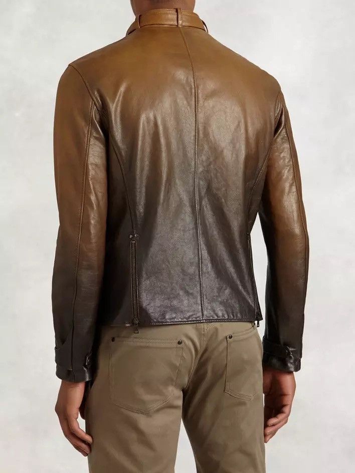 John Varvatos Gradient Lambskin Moto Jacket Size EU 54 USA 44 Size US L / EU 52-54 / 3 - 2 Thumbnail