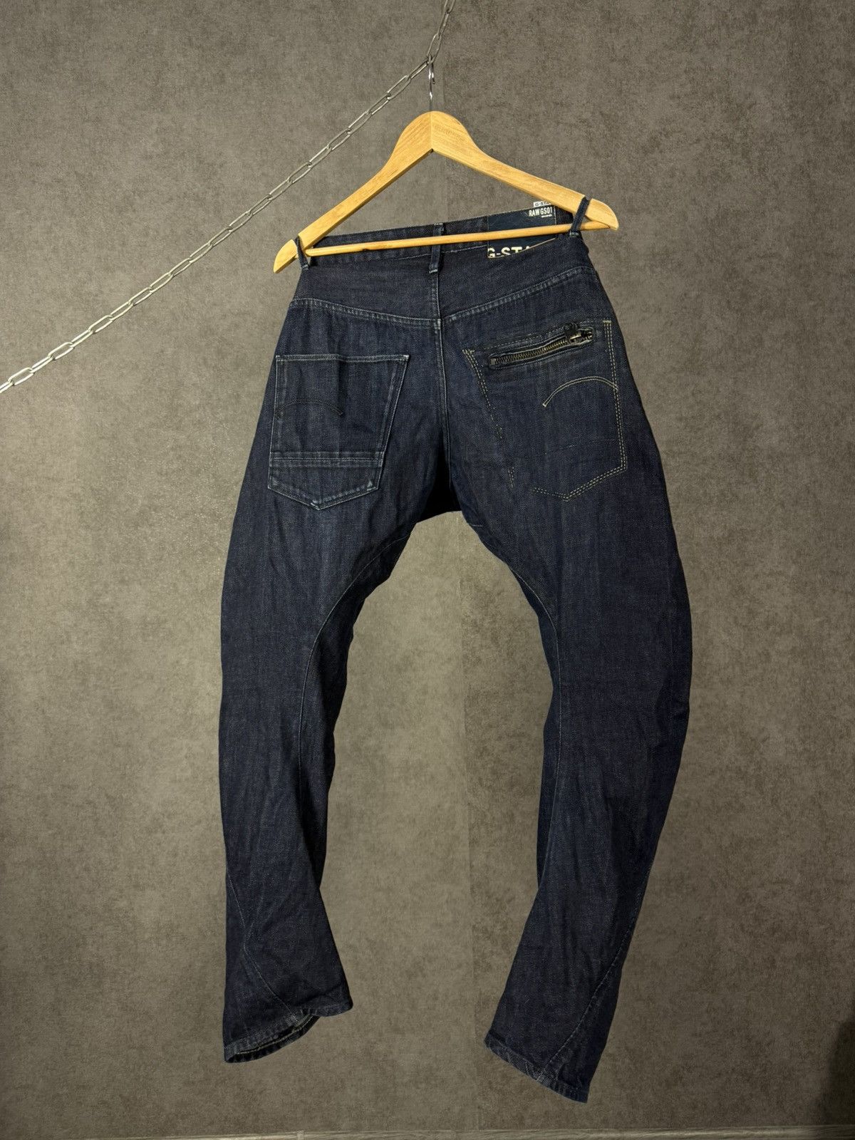 G-Star G Star Raw designer asymmetric jeans Size US 33 - 6 Thumbnail