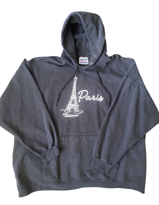 Vintage Vintage Hanes Ultimate (Paris) Hoodie Size US XXL / EU 58 / 5 - 1 Thumbnail