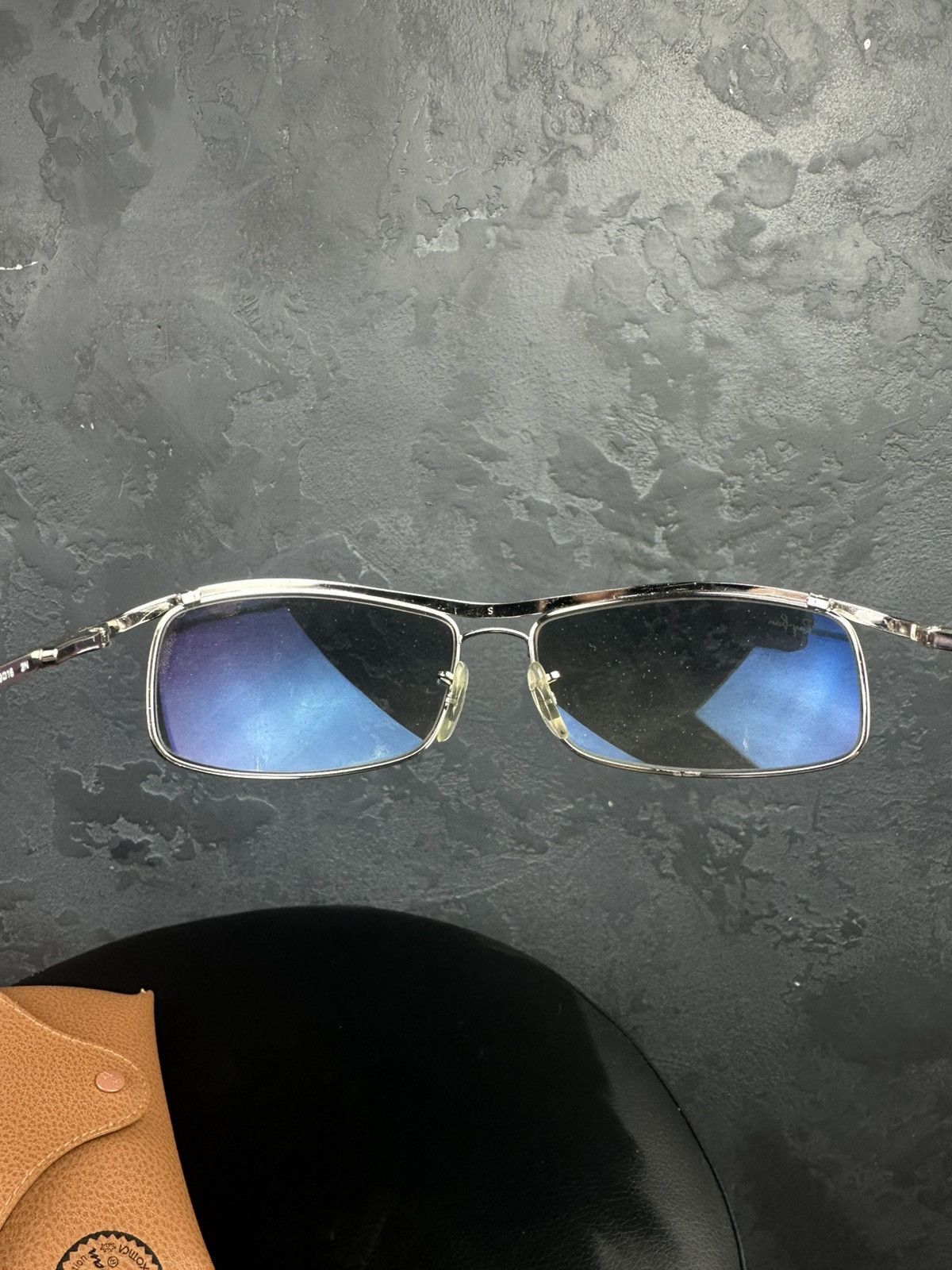 RayBan × Vintage RAY BAN CHROME TOP GR ADIENT FLEX HINGES WRAPS SUNGLASSES Size ONE SIZE - 3 Thumbnail