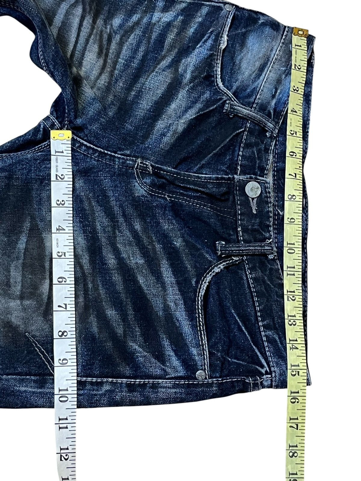 GOSTAR DE FUGA Japanese fashion FUGA/GOSTAR DE FUGA whiskers flared jeans Size US 31 - 13 Thumbnail