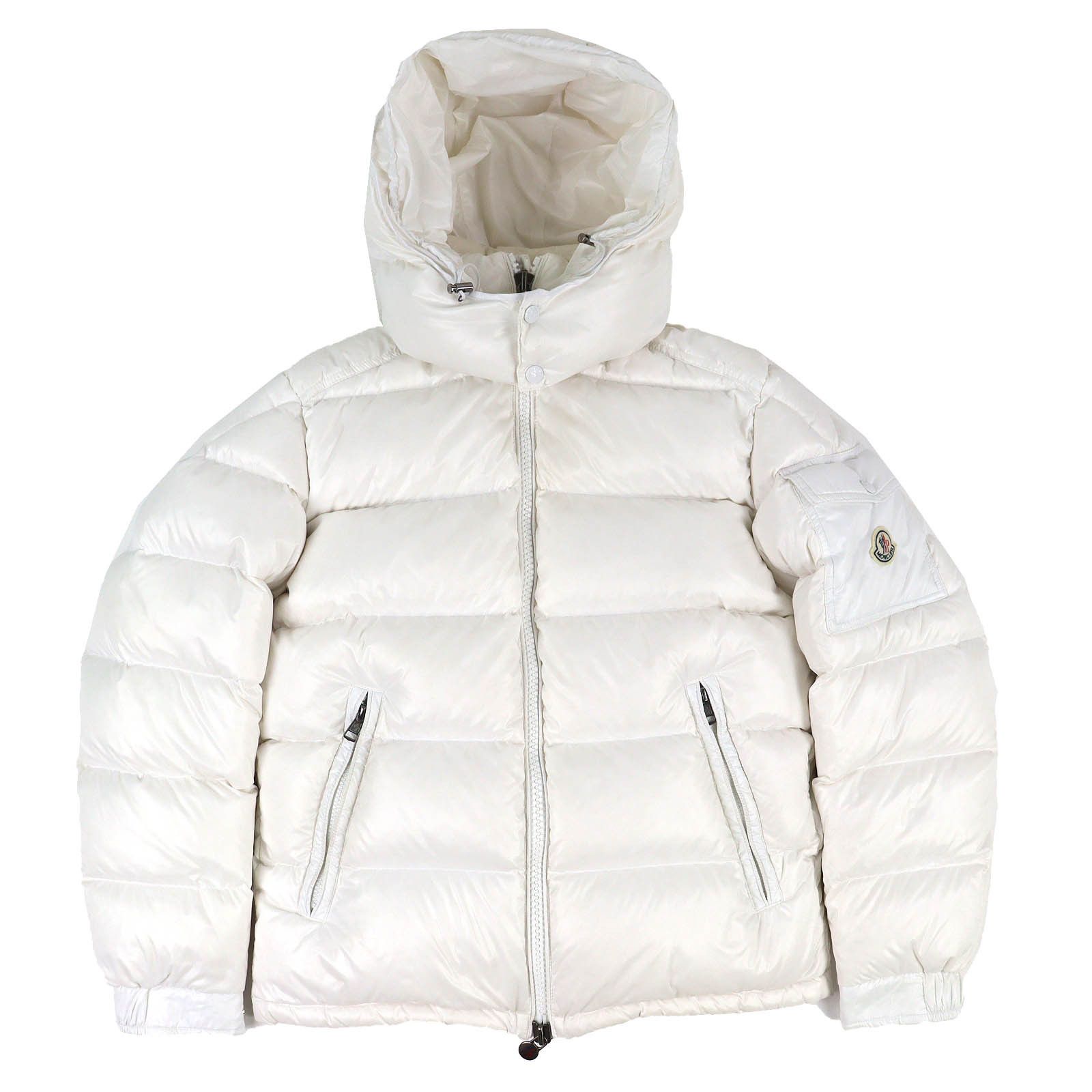 Moncler Moncler Moncler Maya Down Hooded Zip Up Jacket Textile Outerwear DUTY FREE for USA Size ONE SIZE - 1 Thumbnail